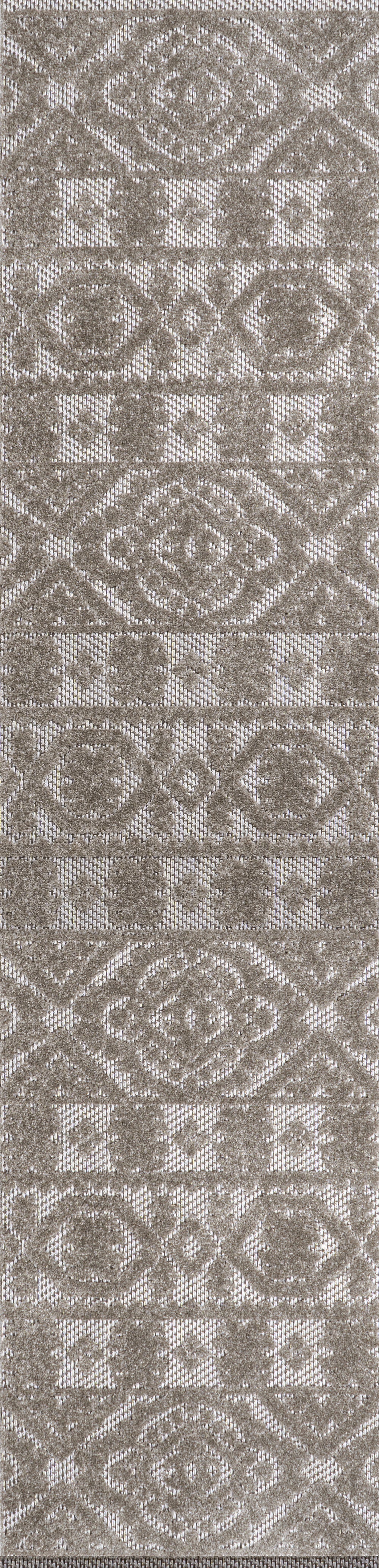 Citta High-Low Pile Mediterranean Tile Indoor/Outdoor Area Rug