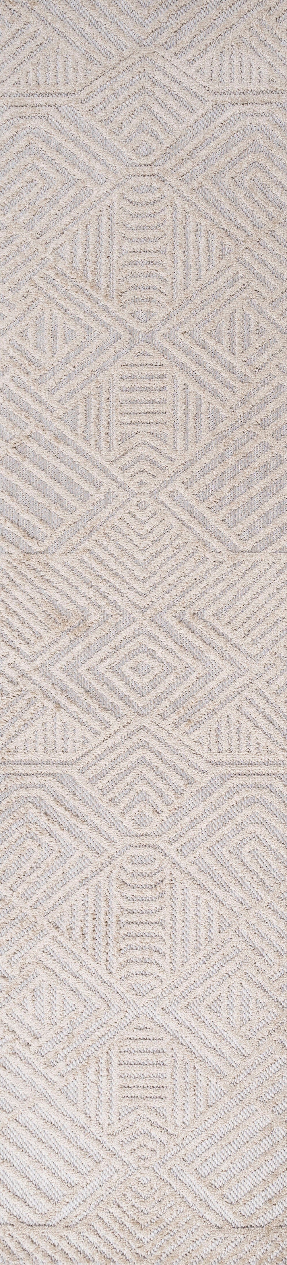 Jordan High-Low Pile Art Deco Geometric  Indoor/Outdoor Area Rug