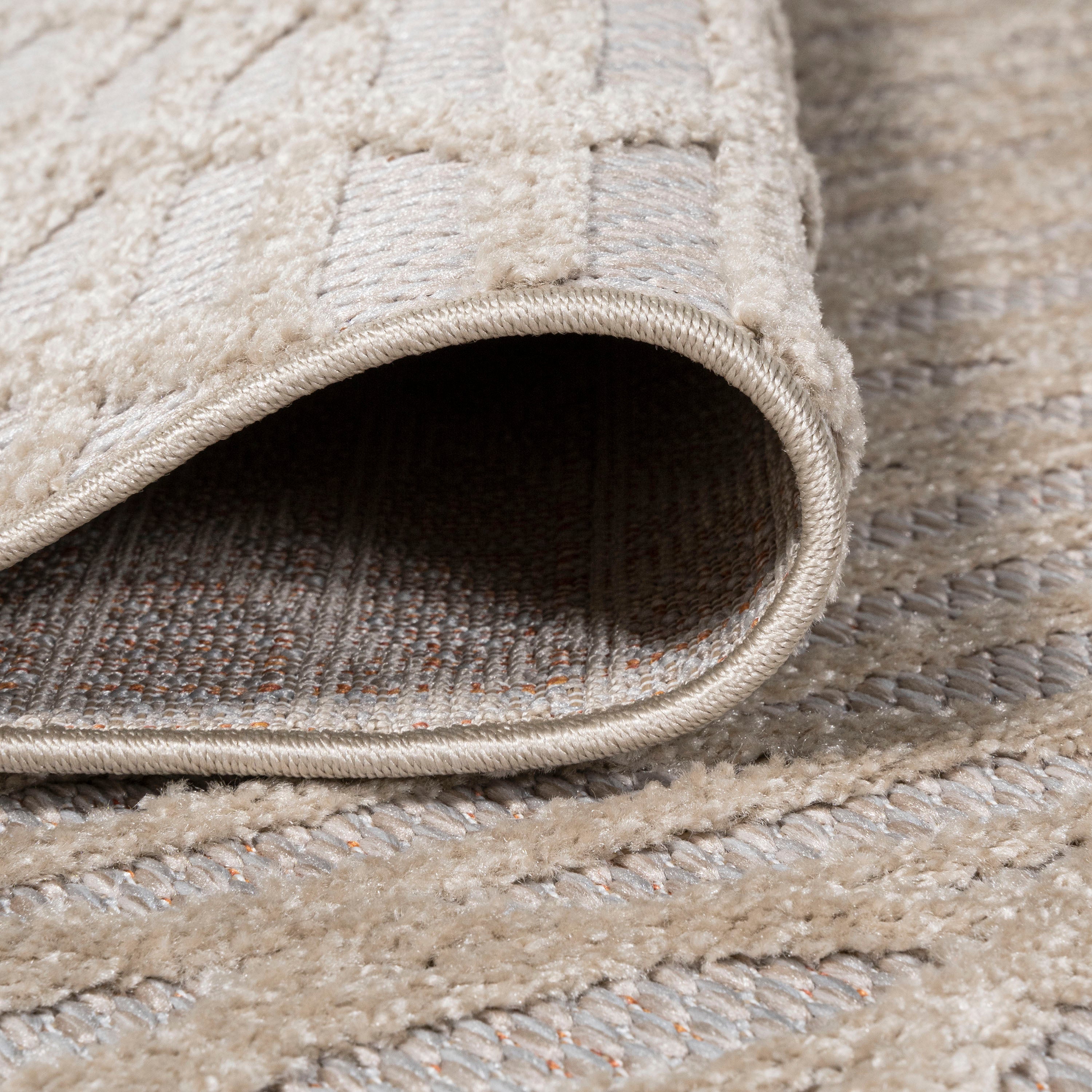 Ararat High-Low Pile Moroccan Diamond Modern  Indoor/Outdoor Area Rug