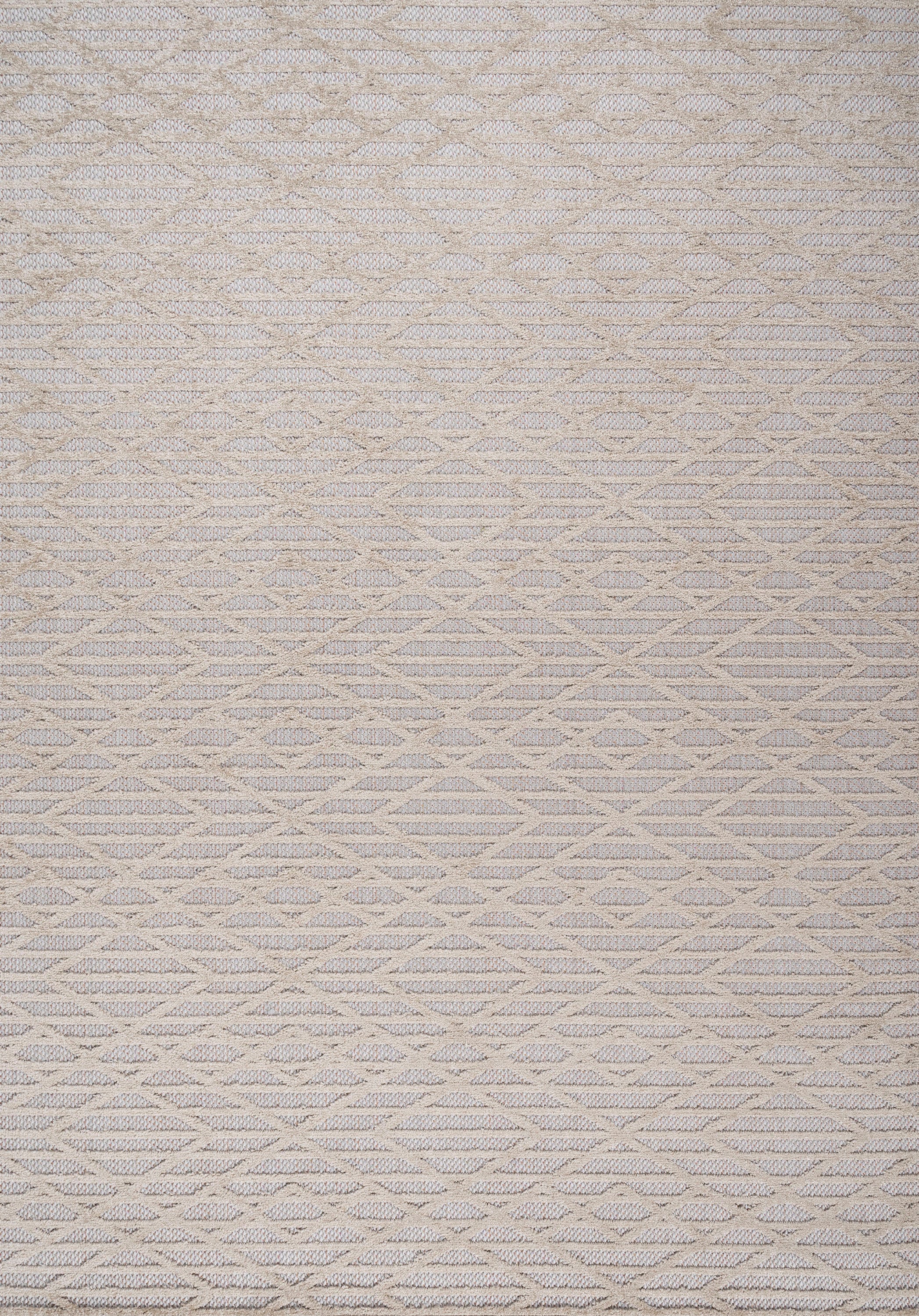 Ararat High-Low Pile Moroccan Diamond Modern  Indoor/Outdoor Area Rug