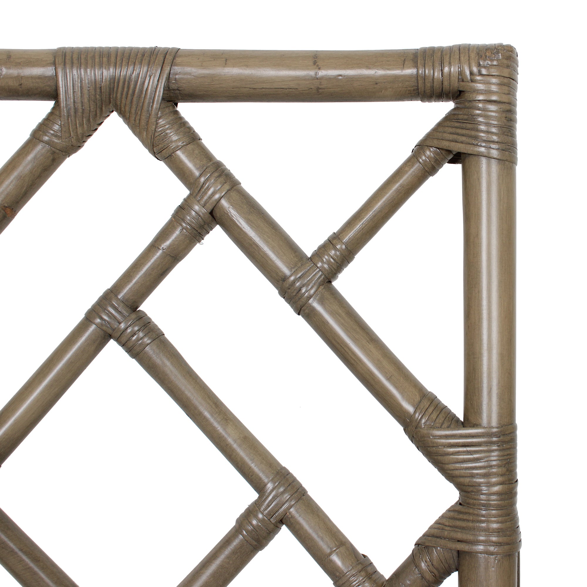 Chippendale Rattan Dining Chair Gray, Set of 2