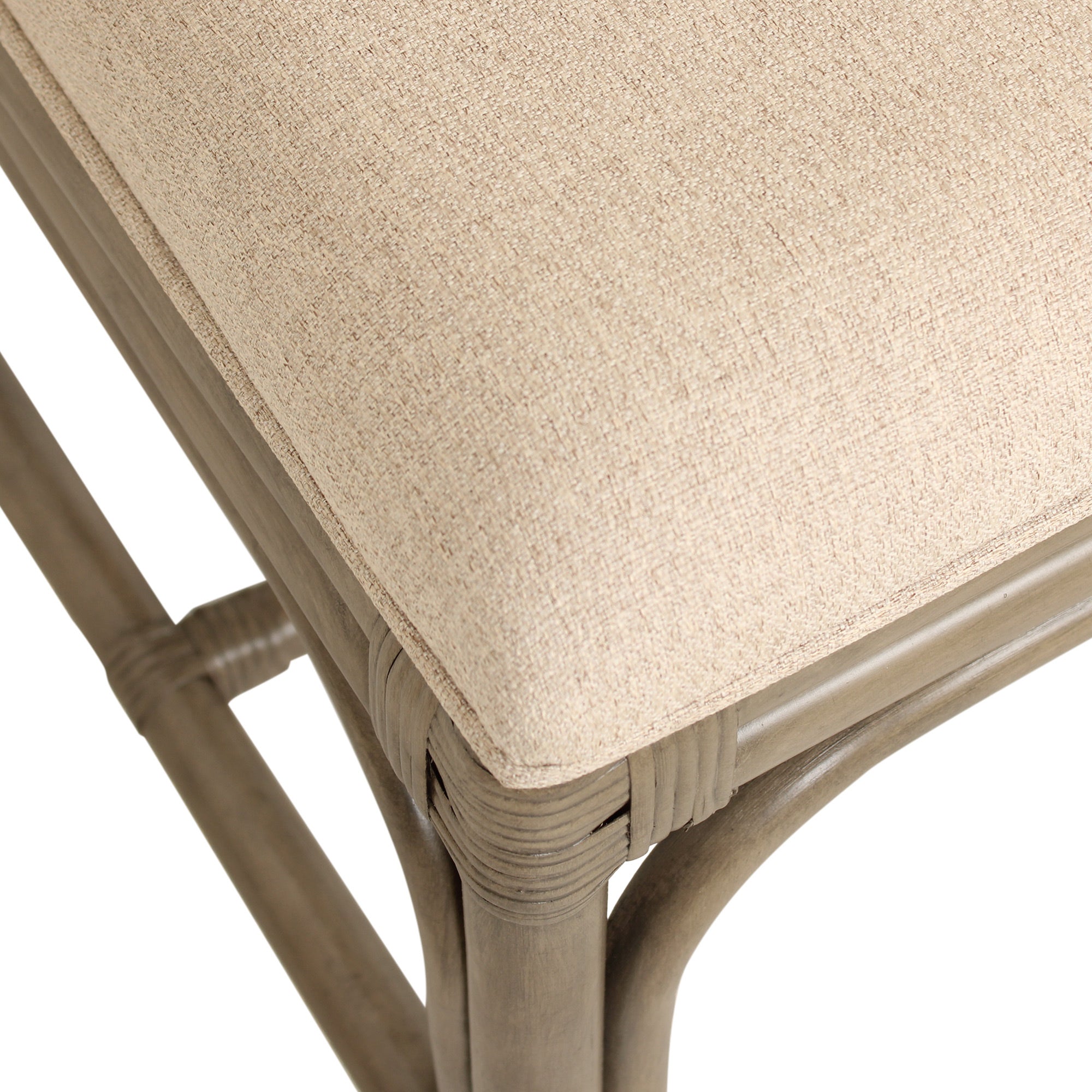 Chippendale Rattan Dining Chair Gray, Set of 2
