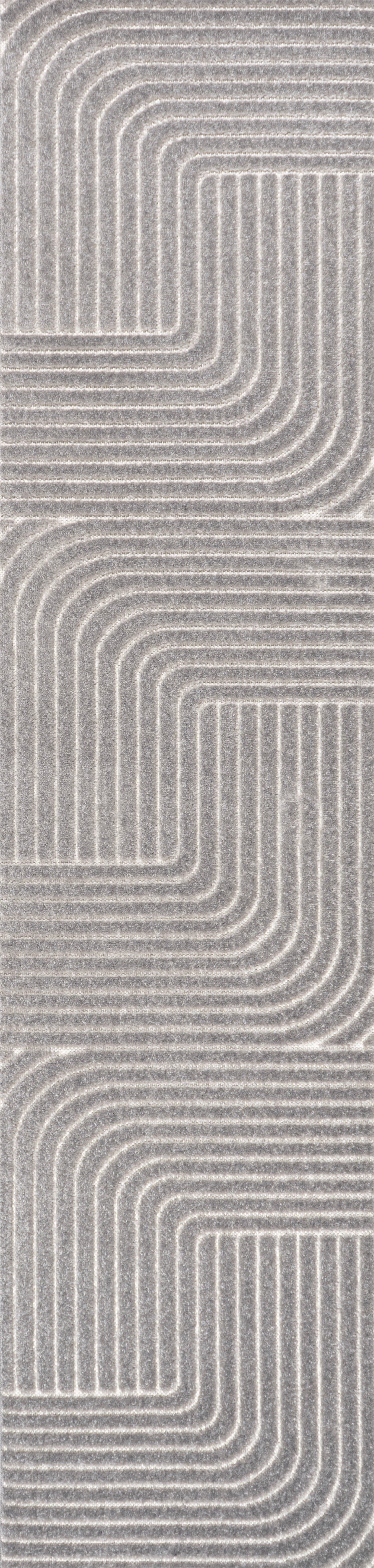 Odense High-Low Minimalist Angle Geometric Indoor/Outdoor Area Rug