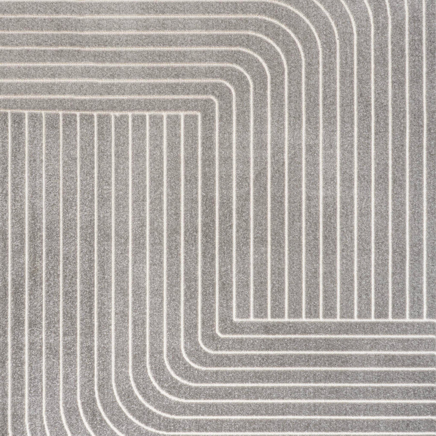 Odense High-Low Minimalist Angle Geometric Indoor/Outdoor Area Rug