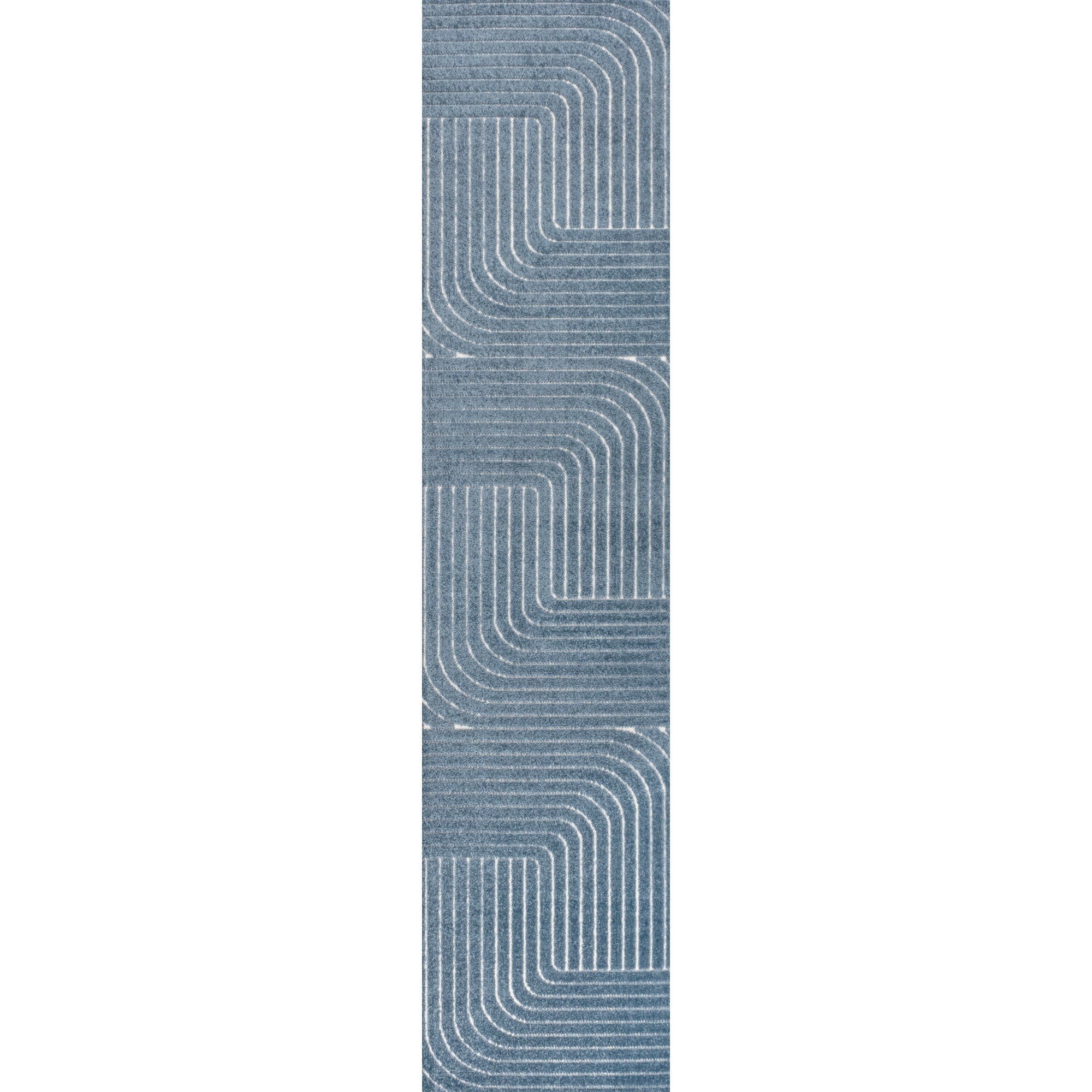 Odense High-Low Minimalist Angle Geometric Indoor/Outdoor Area Rug