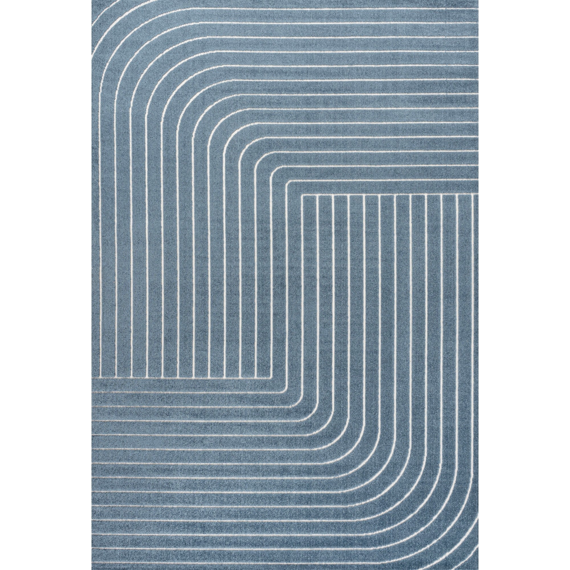 Odense High-Low Minimalist Angle Geometric Indoor/Outdoor Area Rug