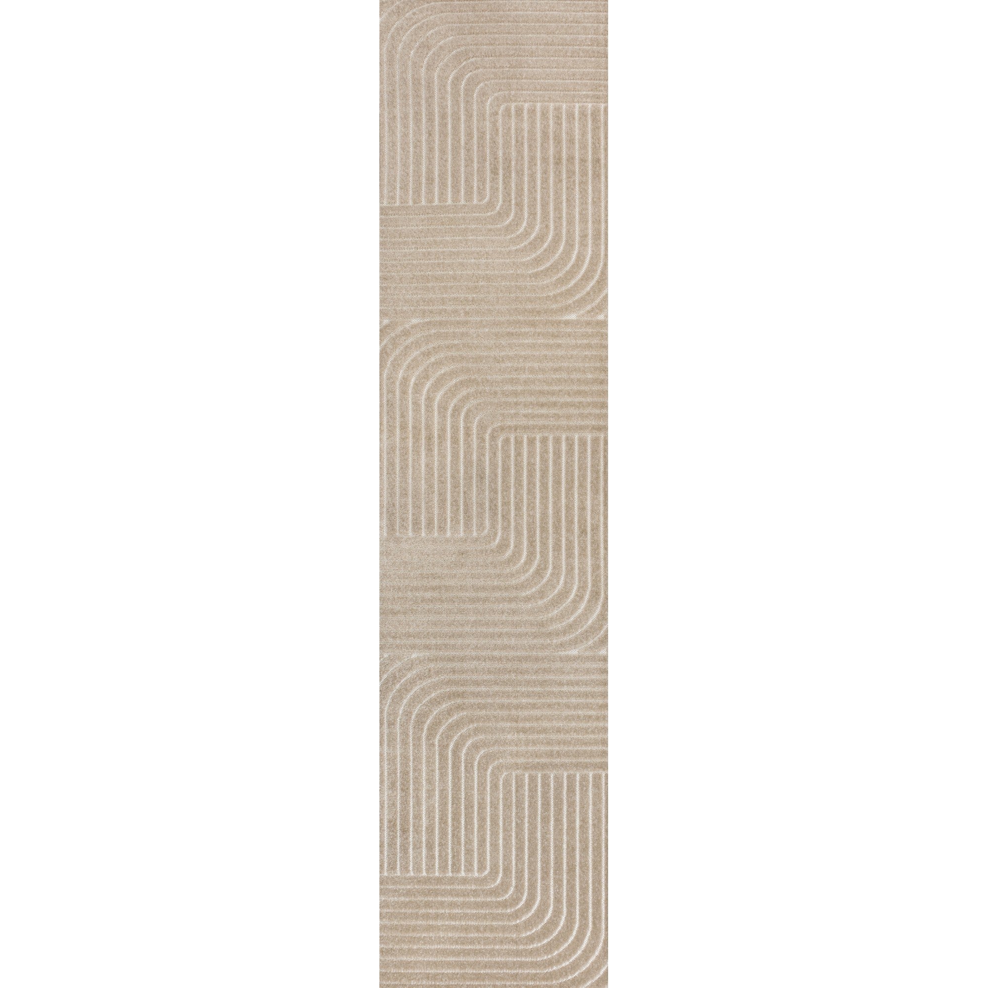 Odense High-Low Minimalist Angle Geometric Indoor/Outdoor Area Rug