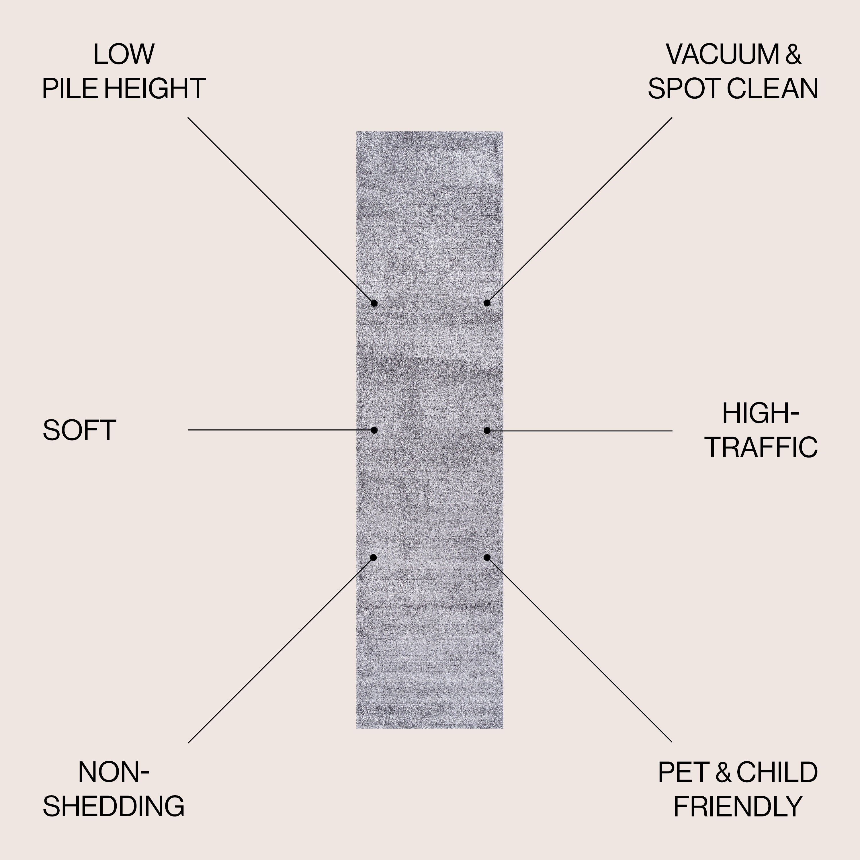 Haze Solid Low-Pile Area Rug