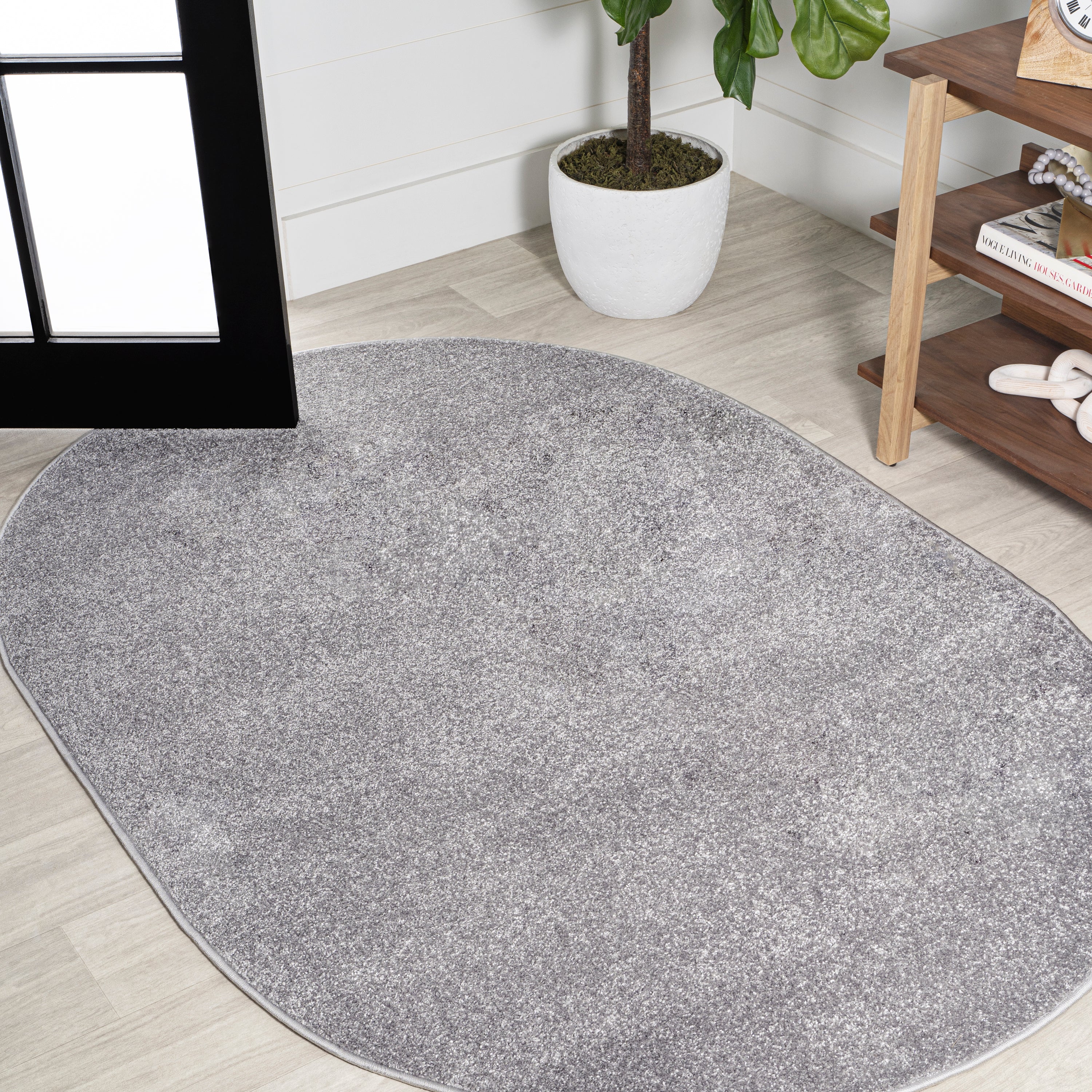 Haze Solid Low-Pile Area Rug