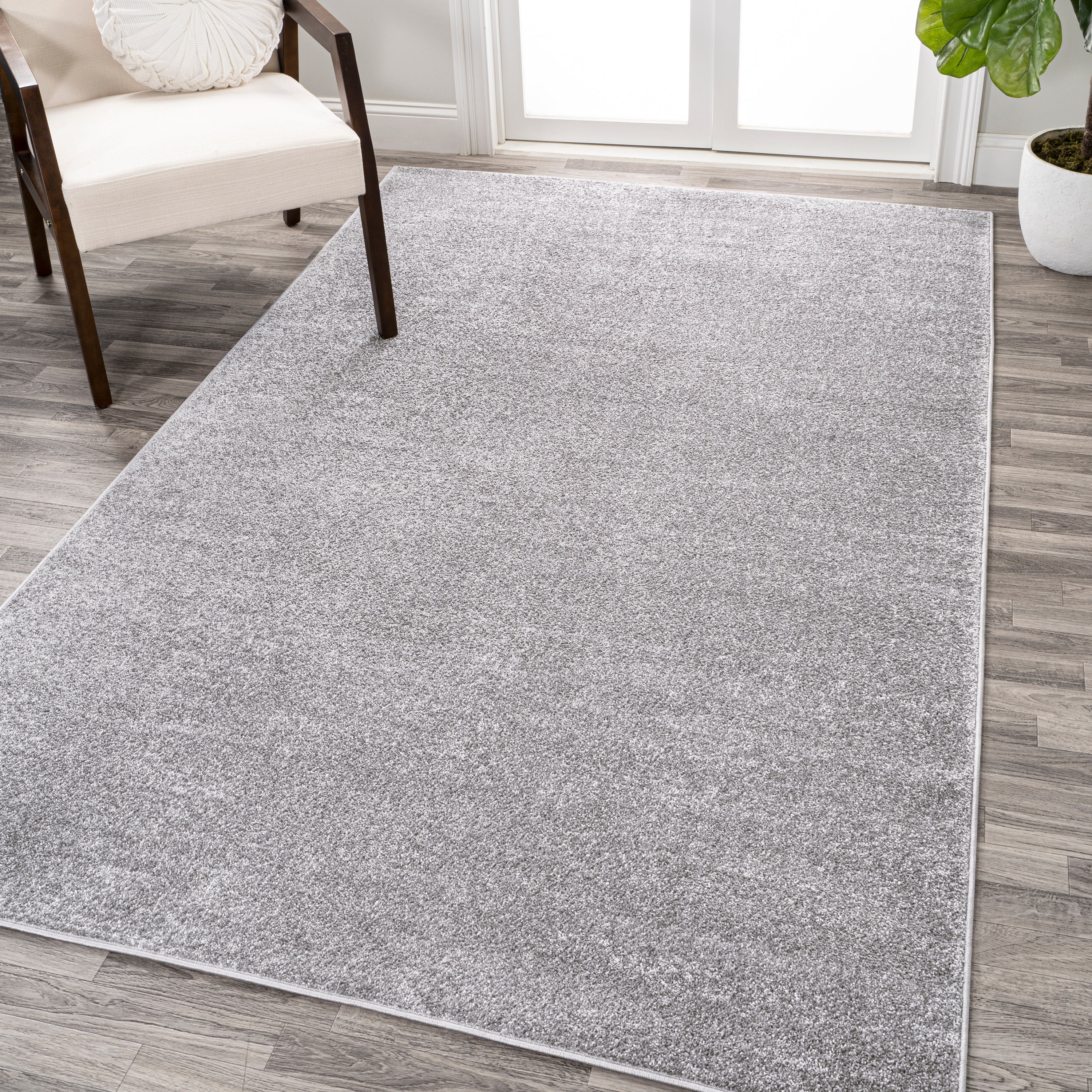 Haze Solid Low-Pile Area Rug