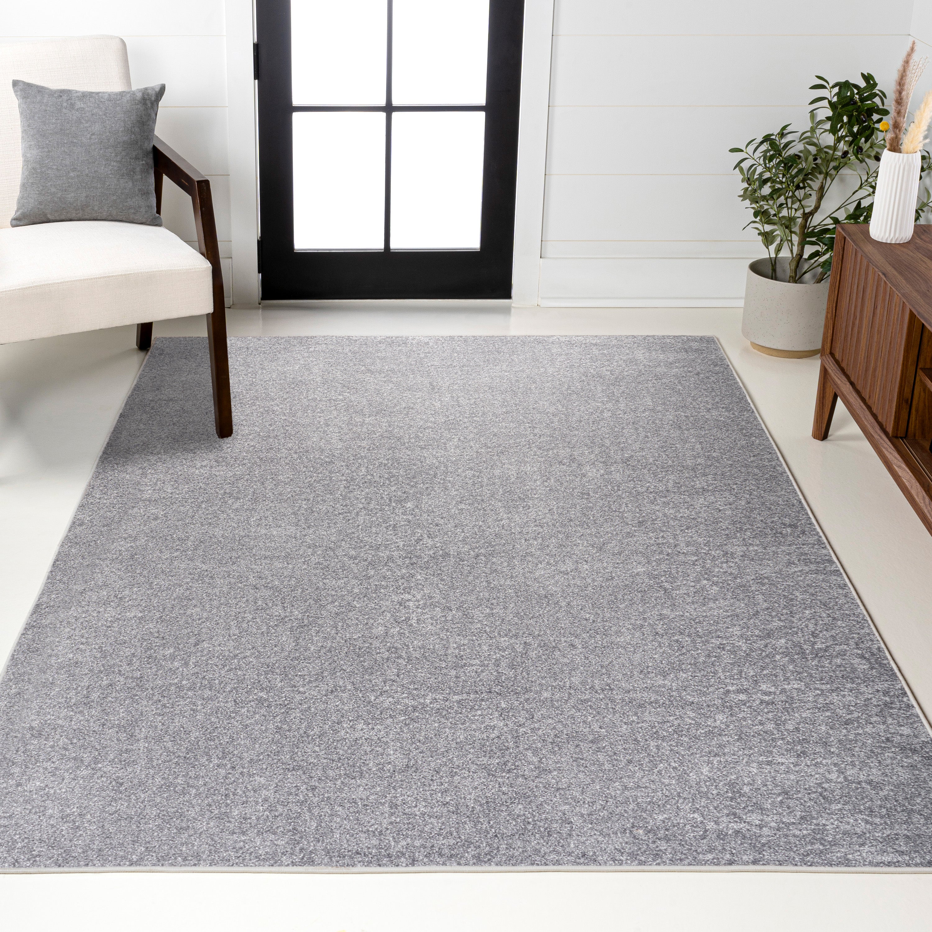 Haze Solid Low-Pile Area Rug