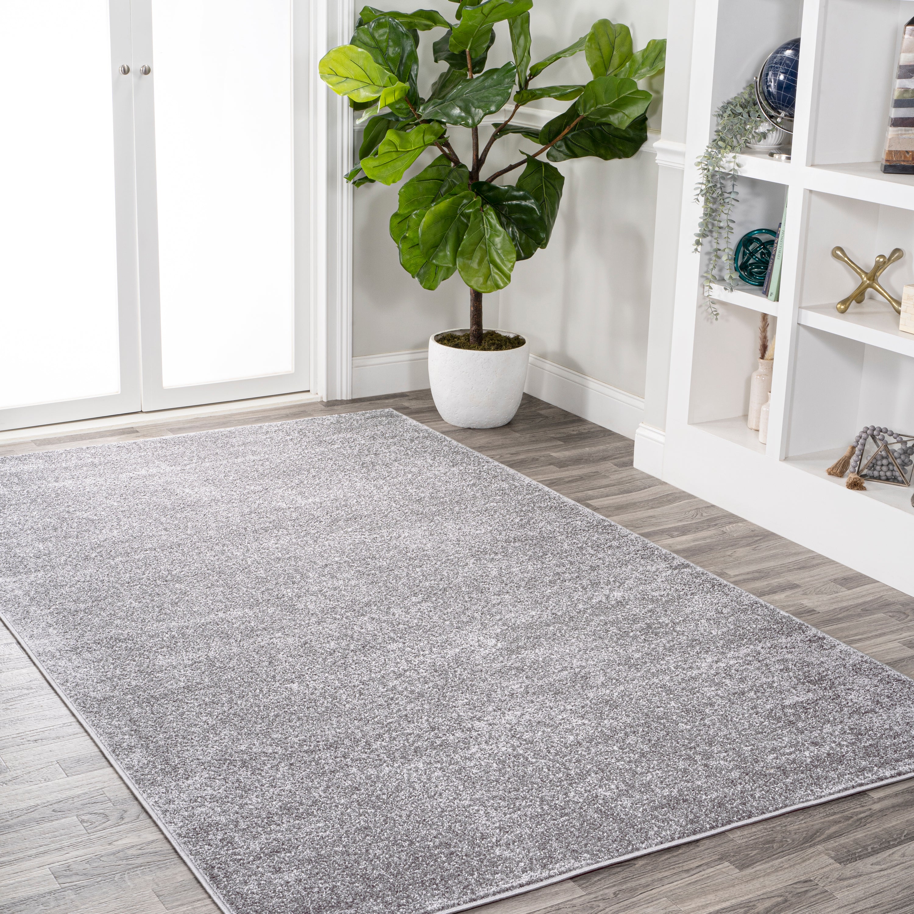 Haze Solid Low-Pile Area Rug