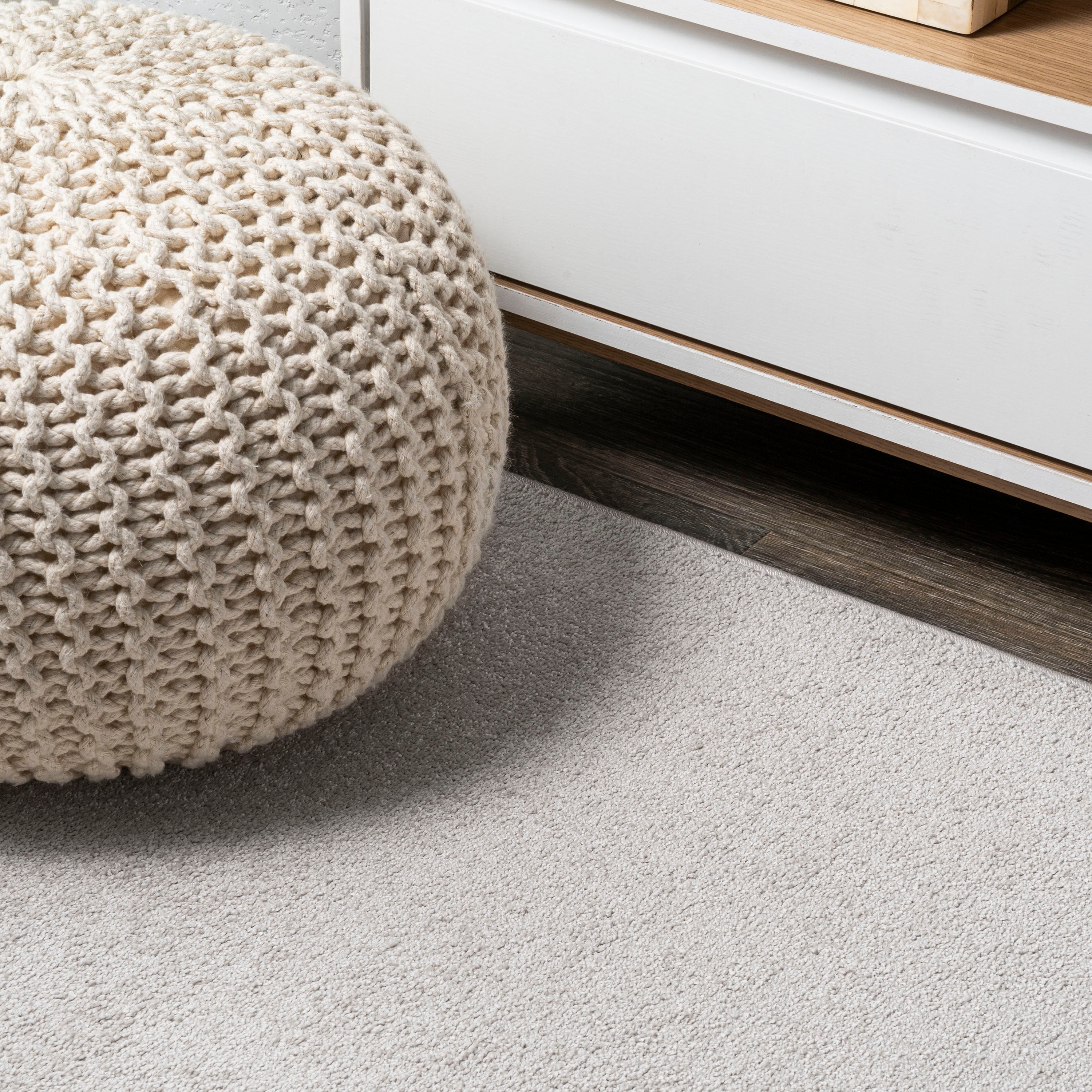 Haze Solid Low-Pile Area Rug