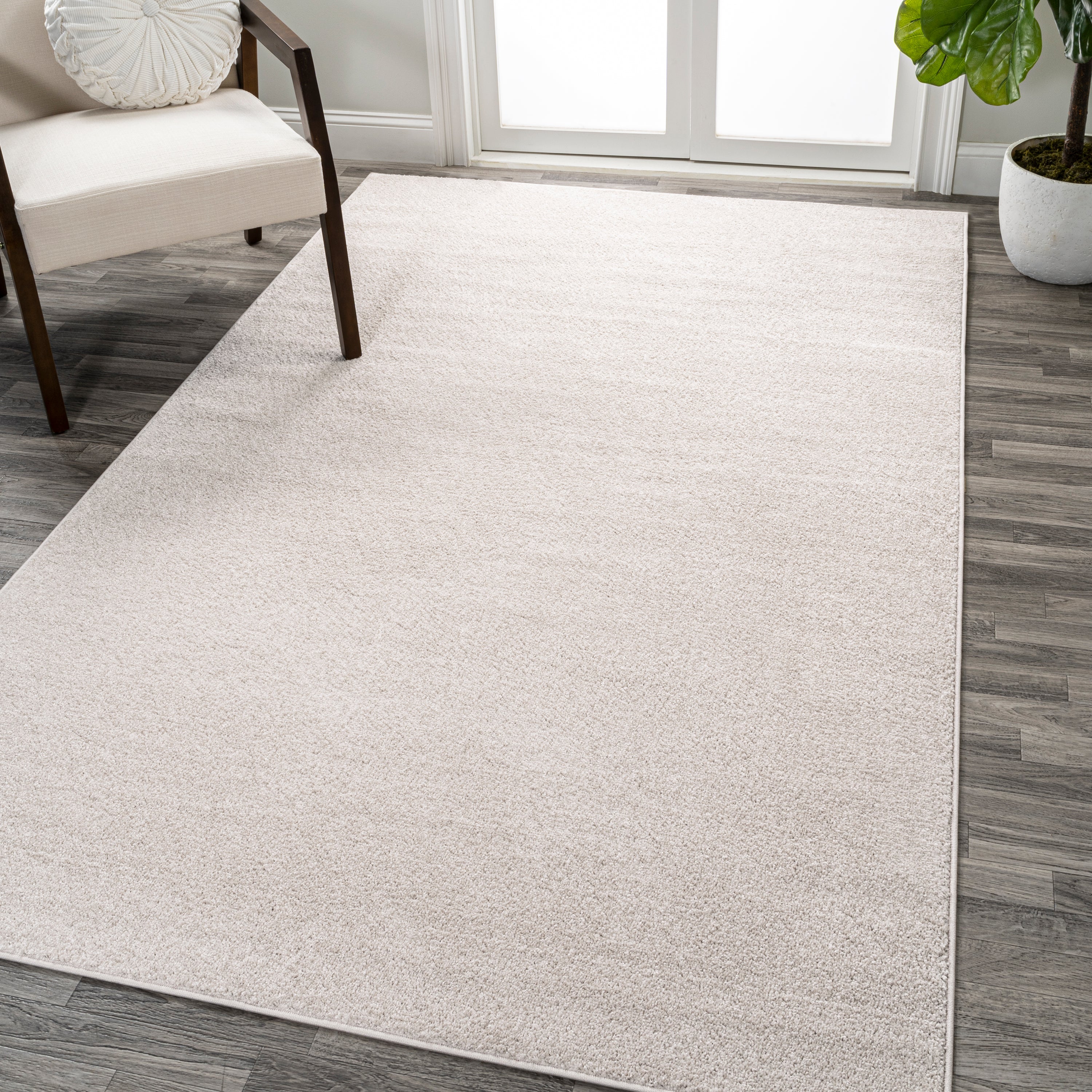 Haze Solid Low-Pile Area Rug