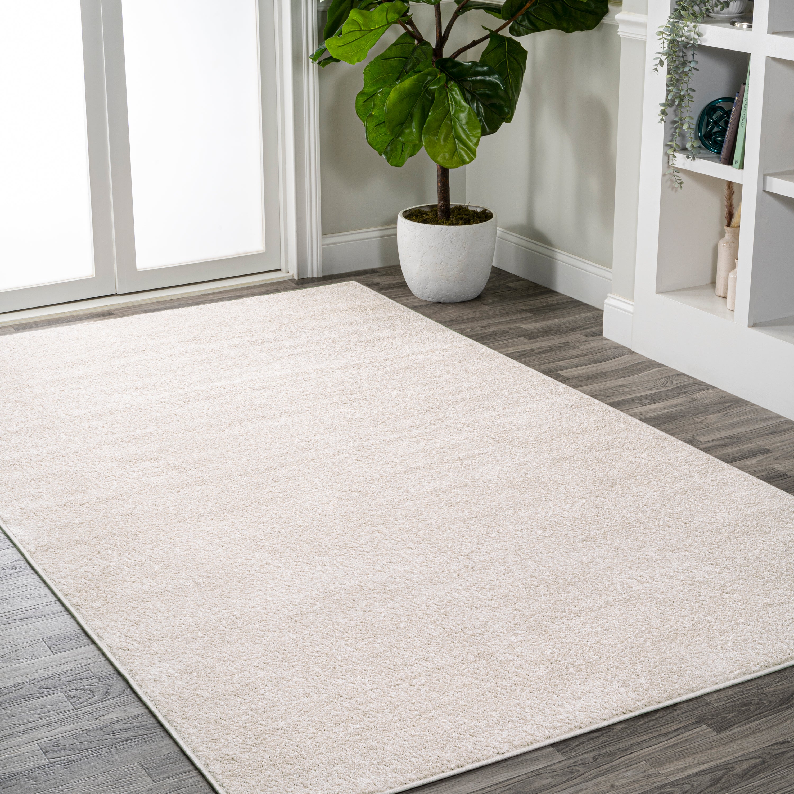 Haze Solid Low-Pile Area Rug