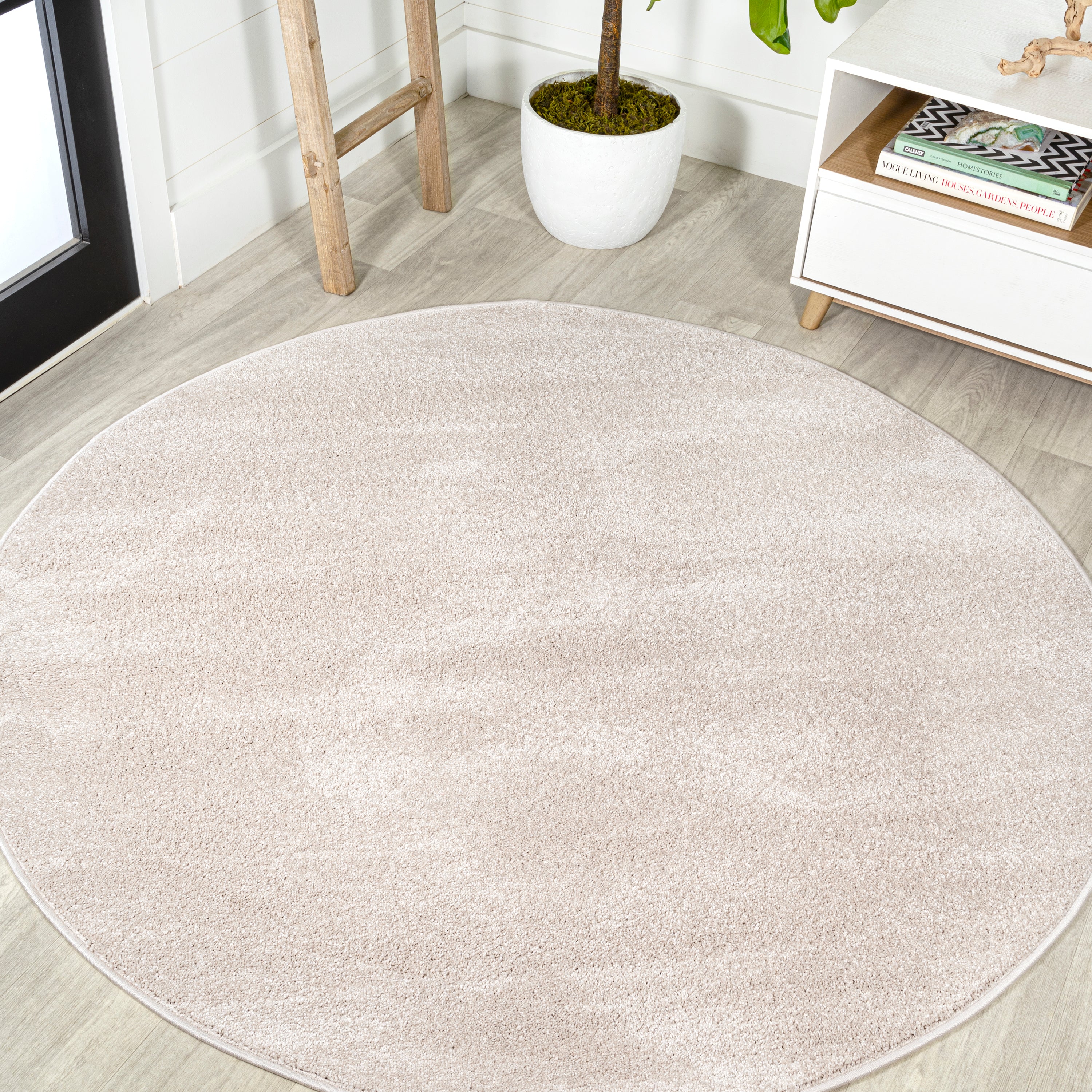 Haze Solid Low-Pile Area Rug