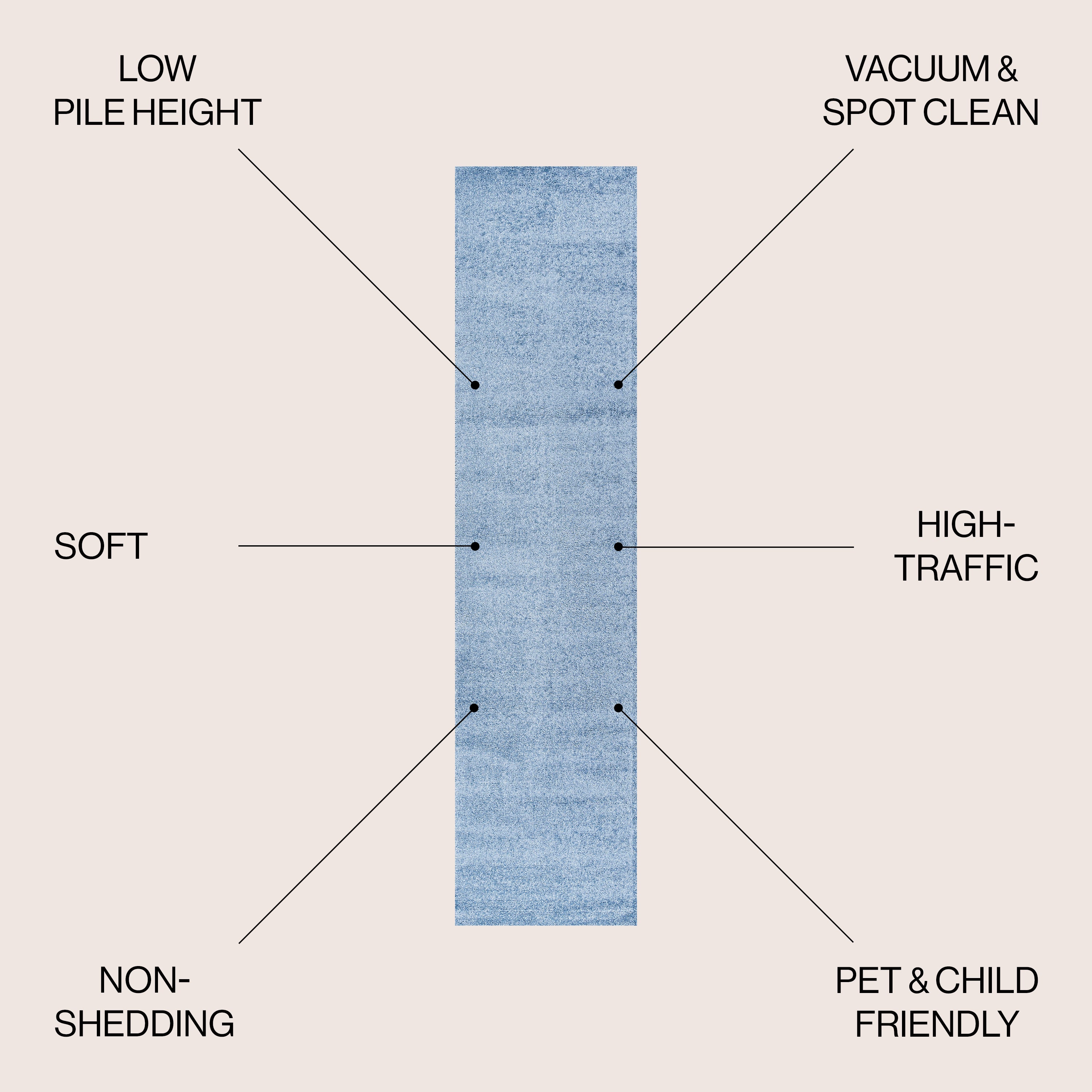 Haze Solid Low-Pile Area Rug