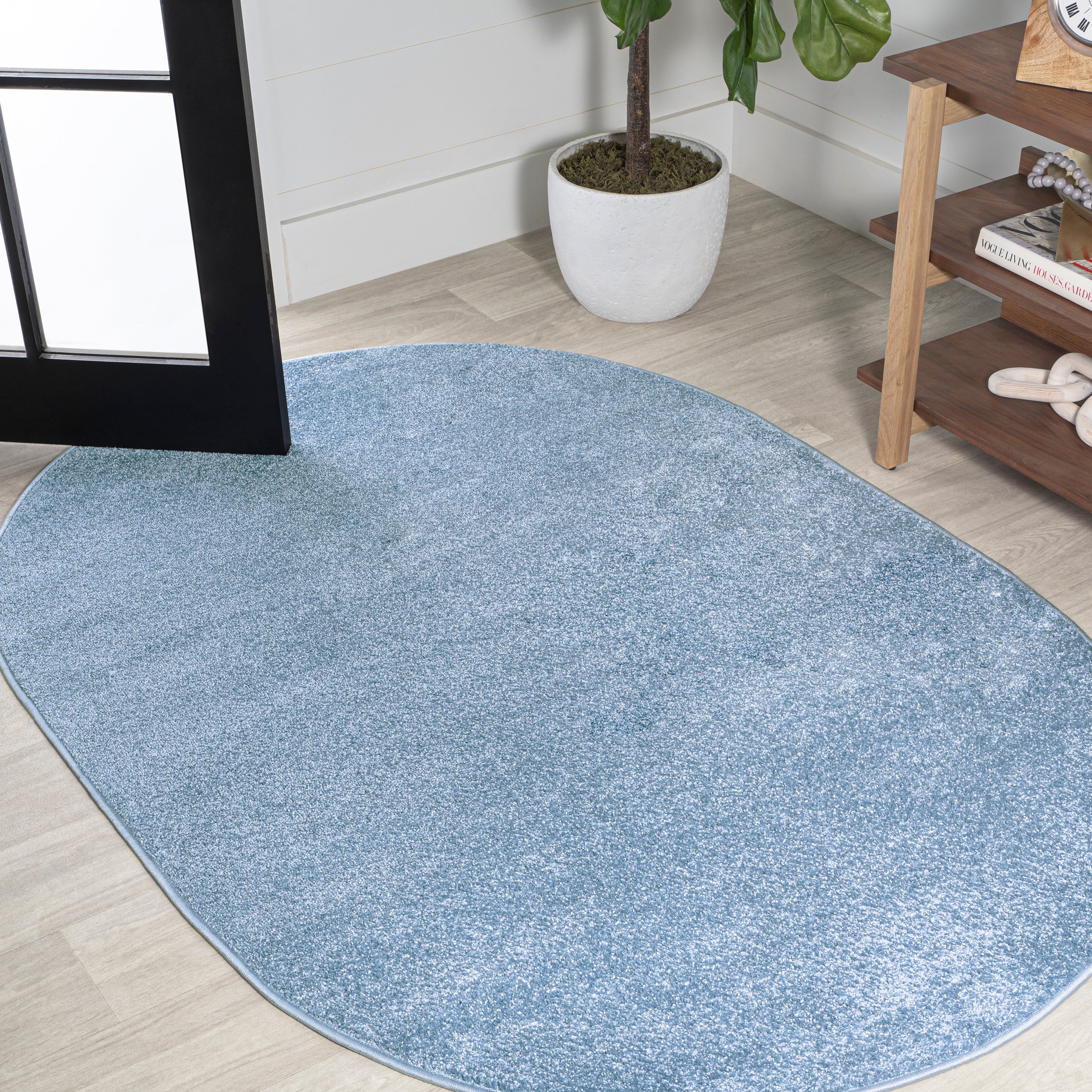 Haze Solid Low-Pile Area Rug