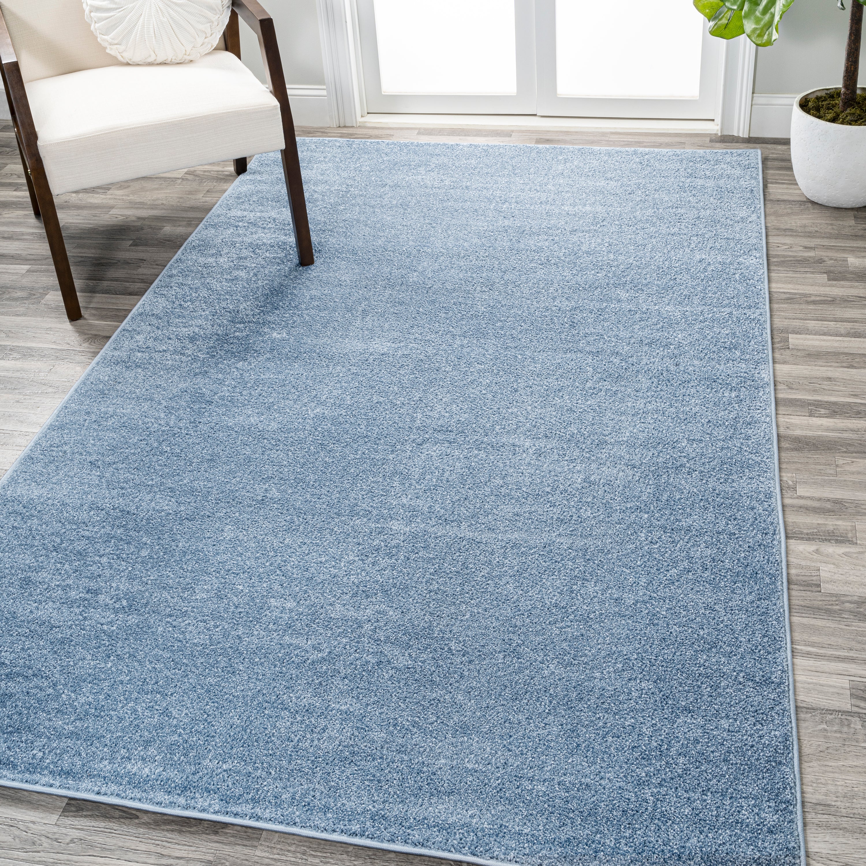 Haze Solid Low-Pile Area Rug