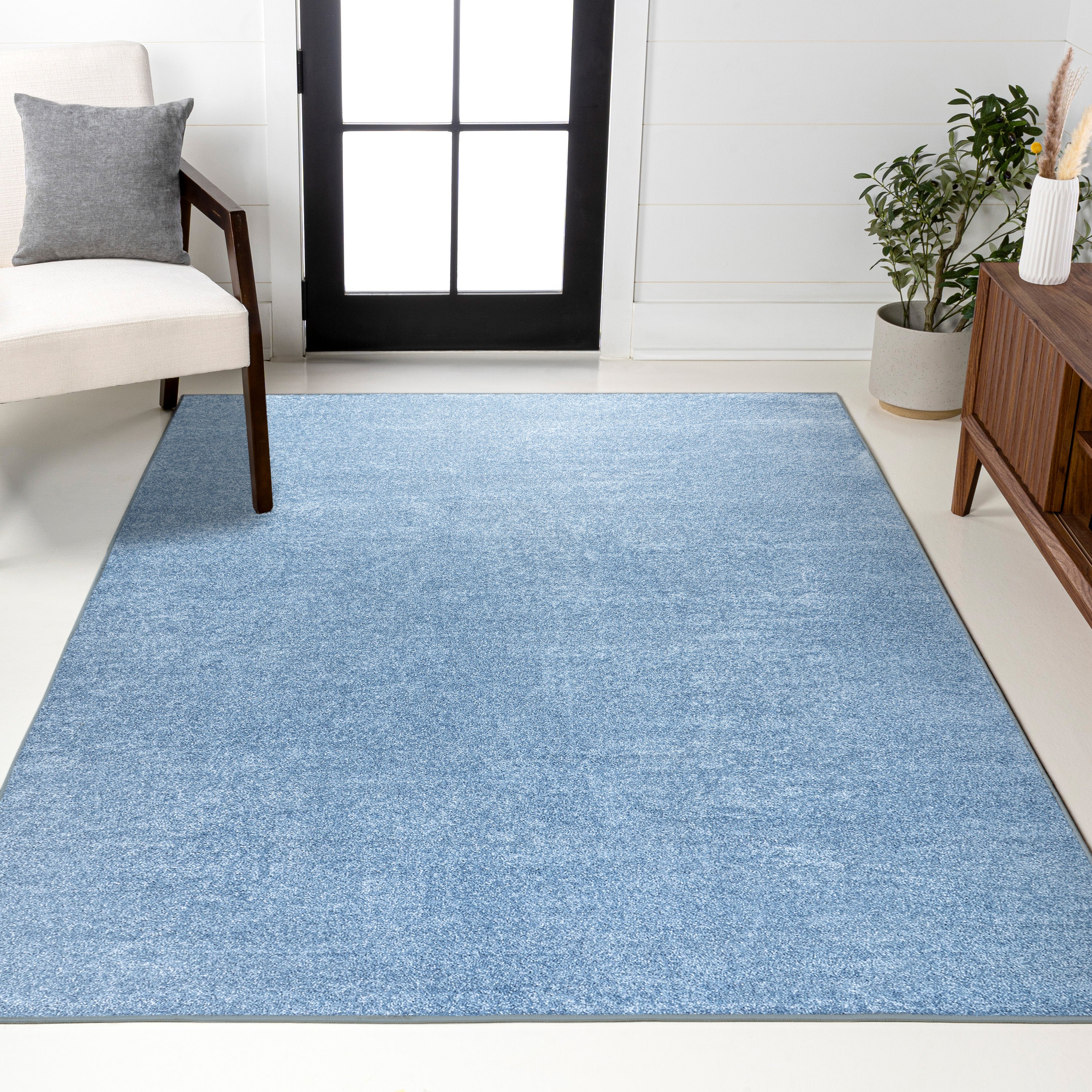 Haze Solid Low-Pile Area Rug