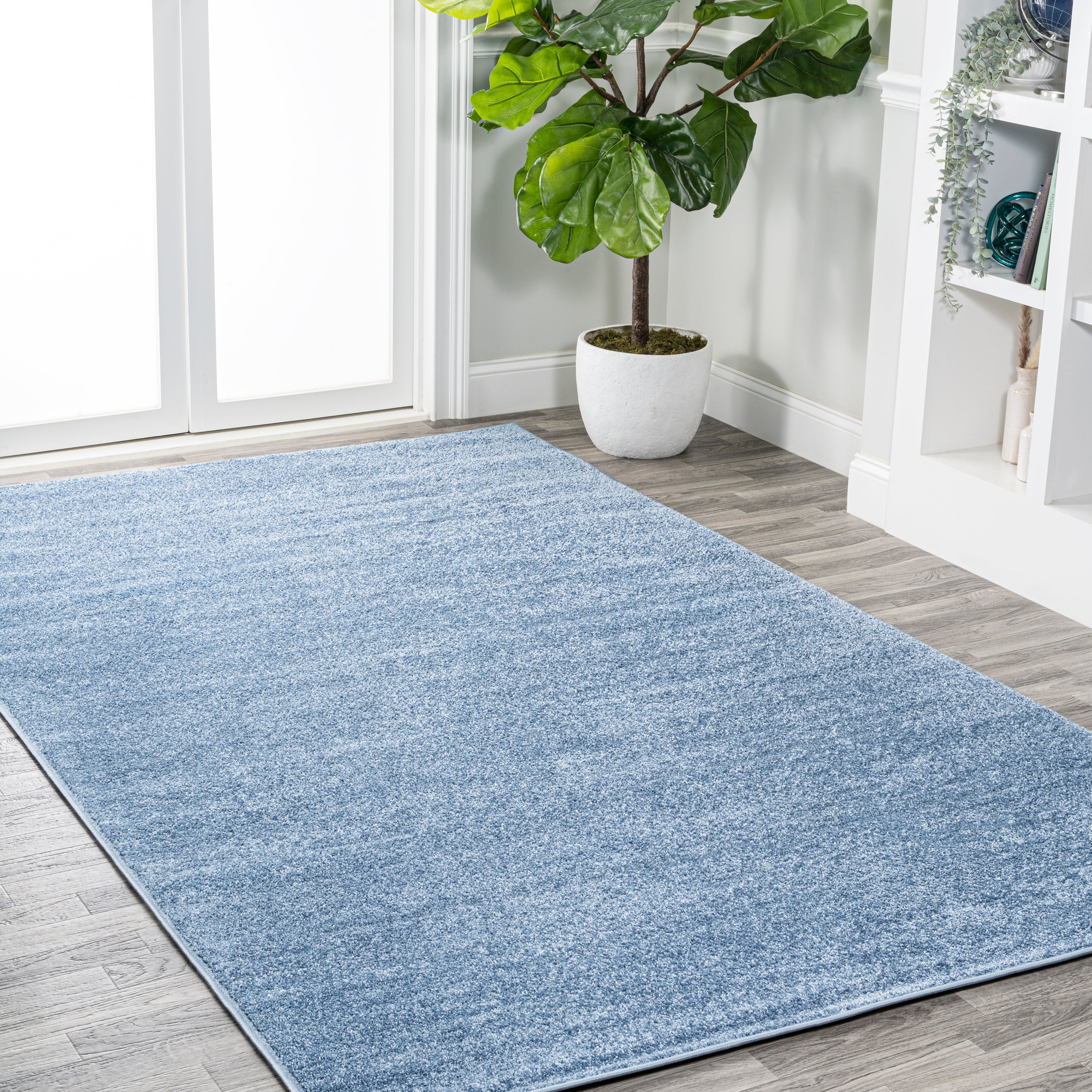 Haze Solid Low-Pile Area Rug