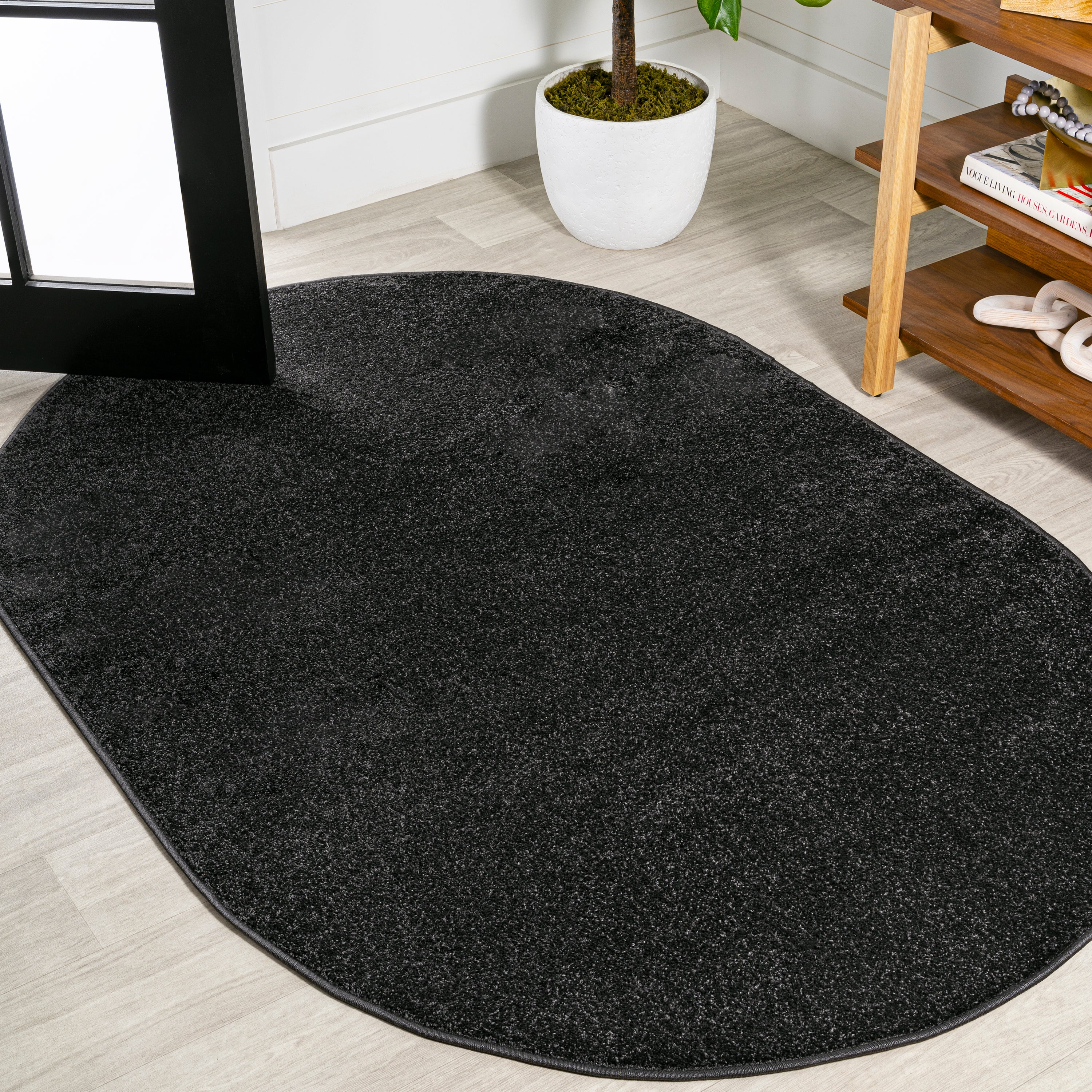 Haze Solid Low-Pile Area Rug