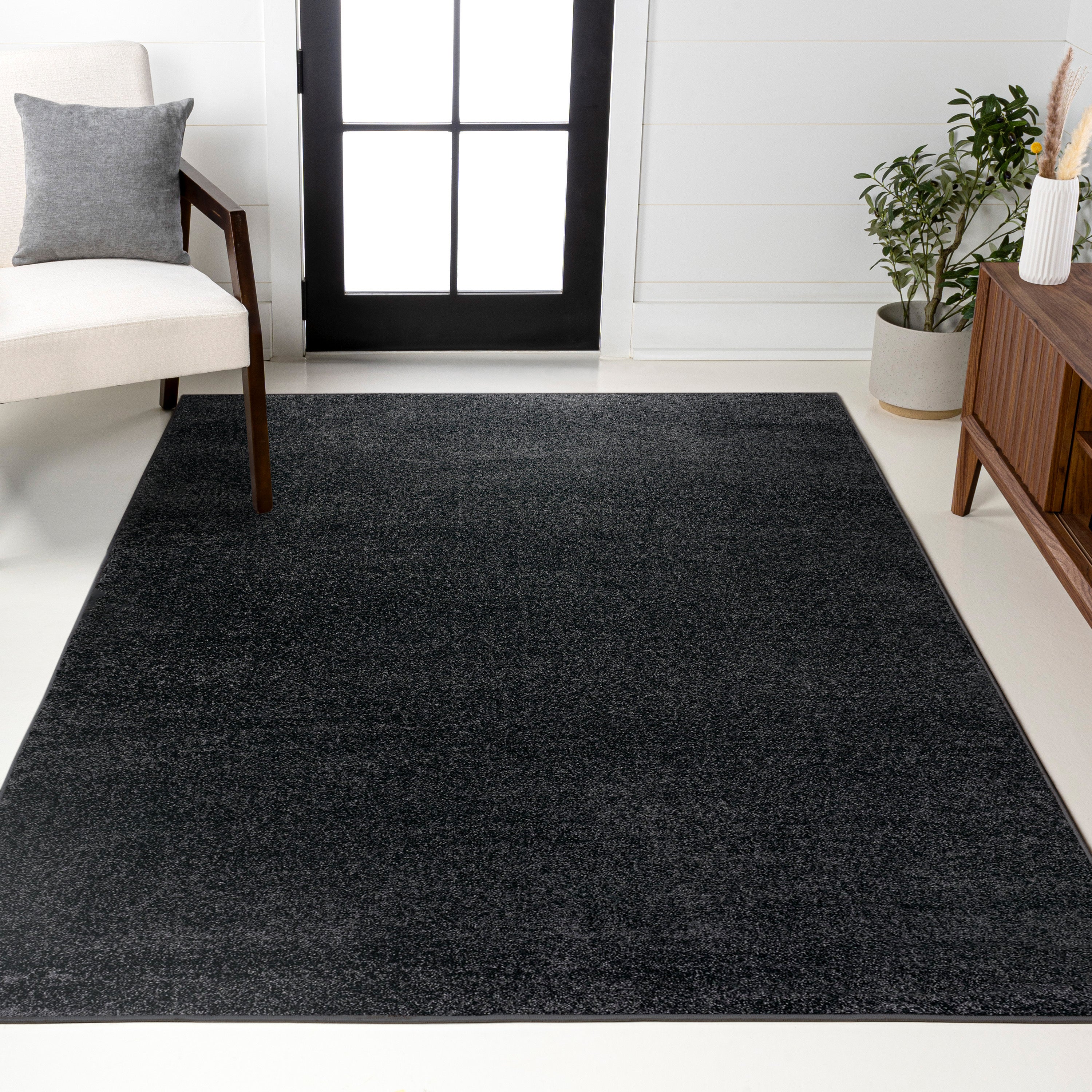 Haze Solid Low-Pile Area Rug