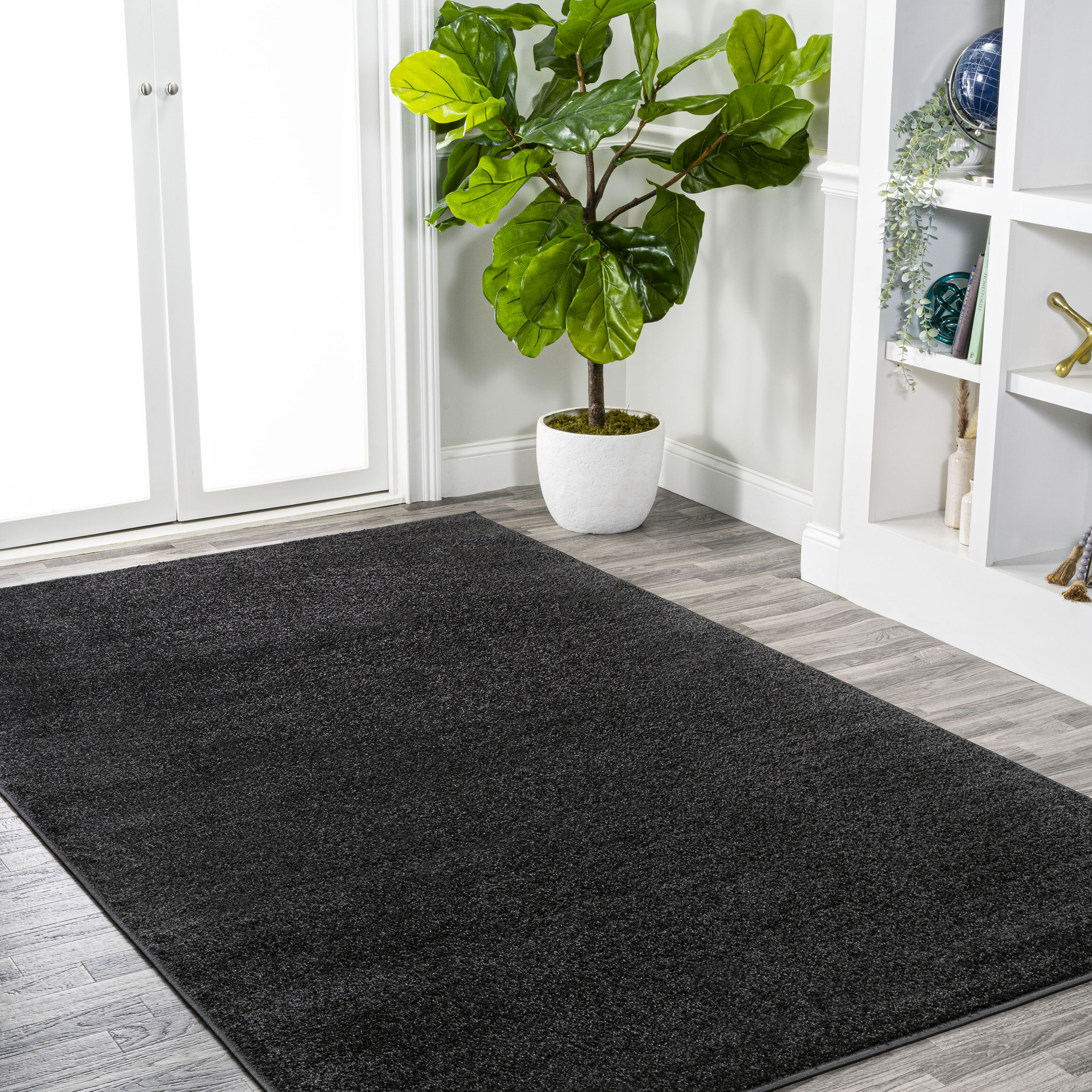 Haze Solid Low-Pile Area Rug