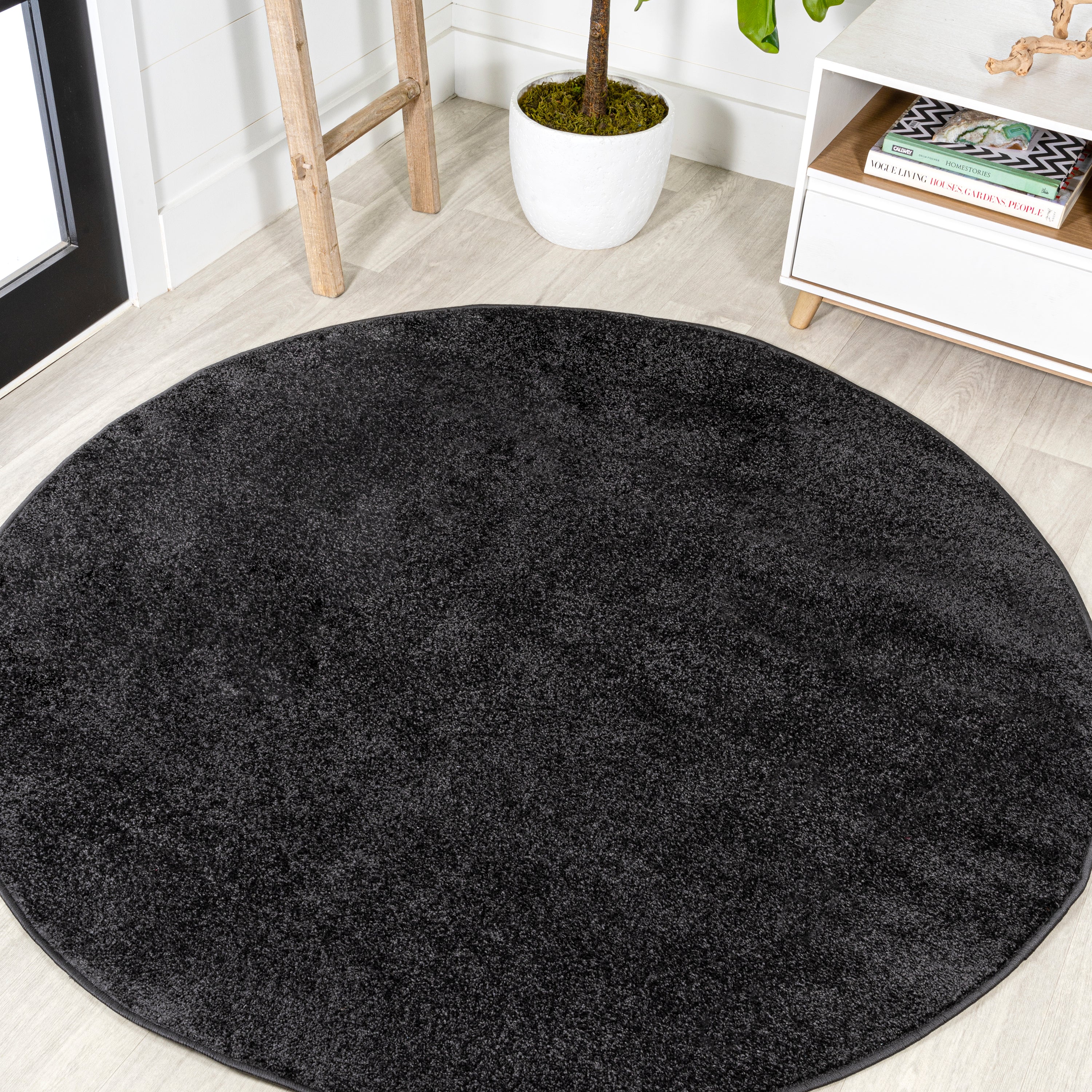 Haze Solid Low-Pile Area Rug