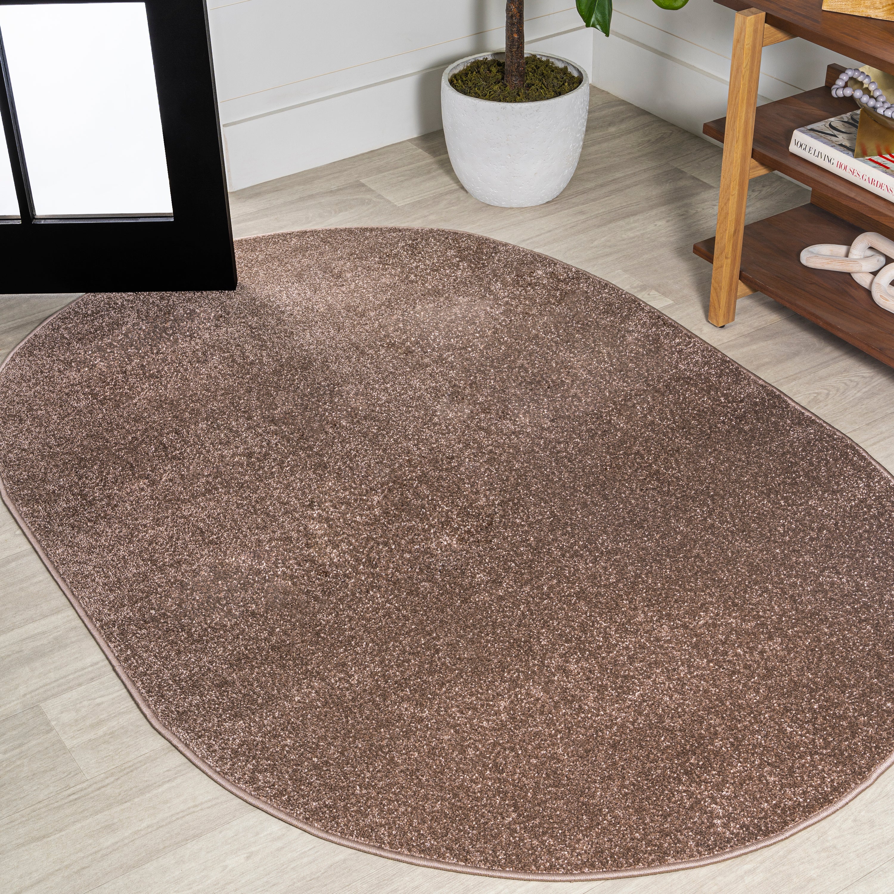 Haze Solid Low-Pile Area Rug