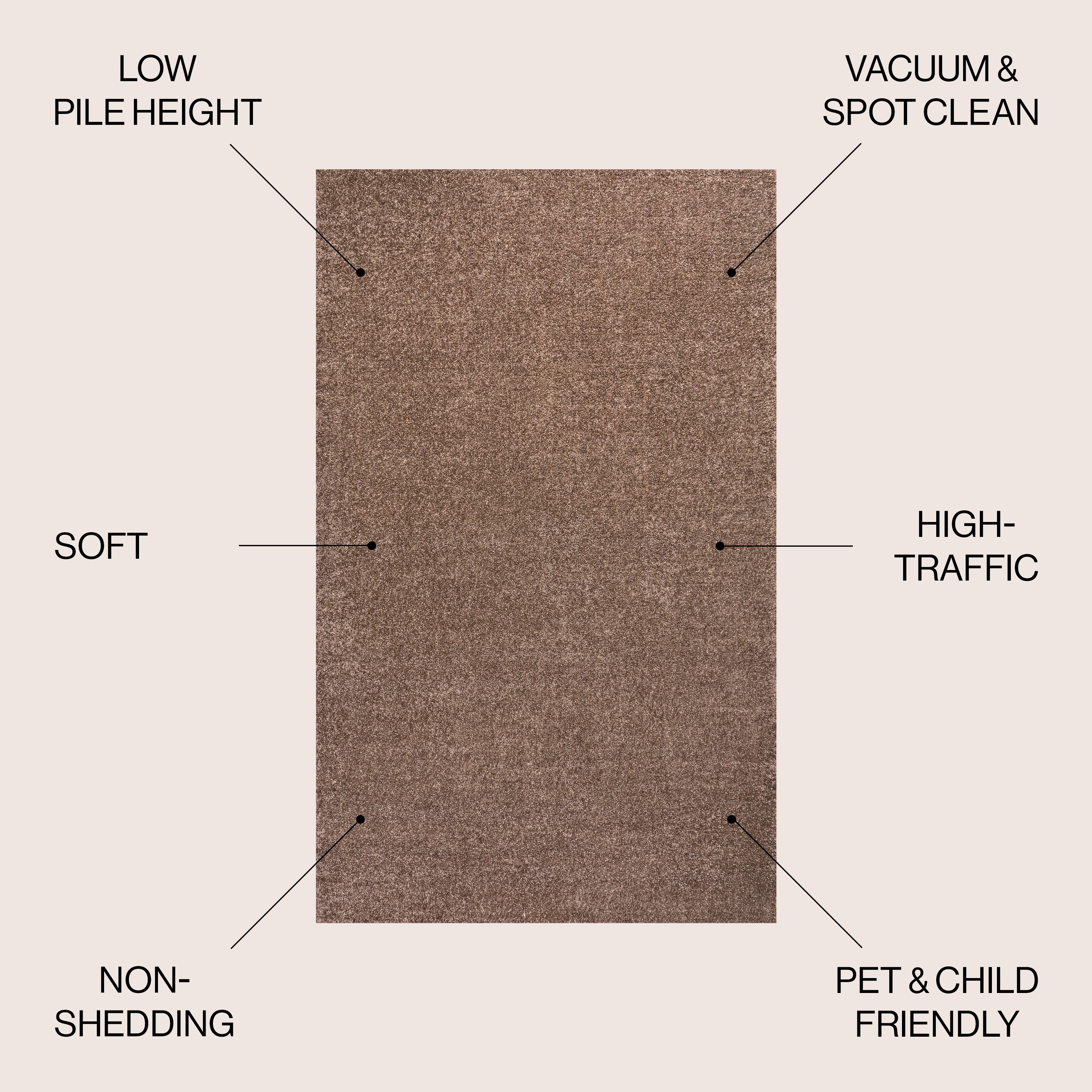 Haze Solid Low-Pile Area Rug