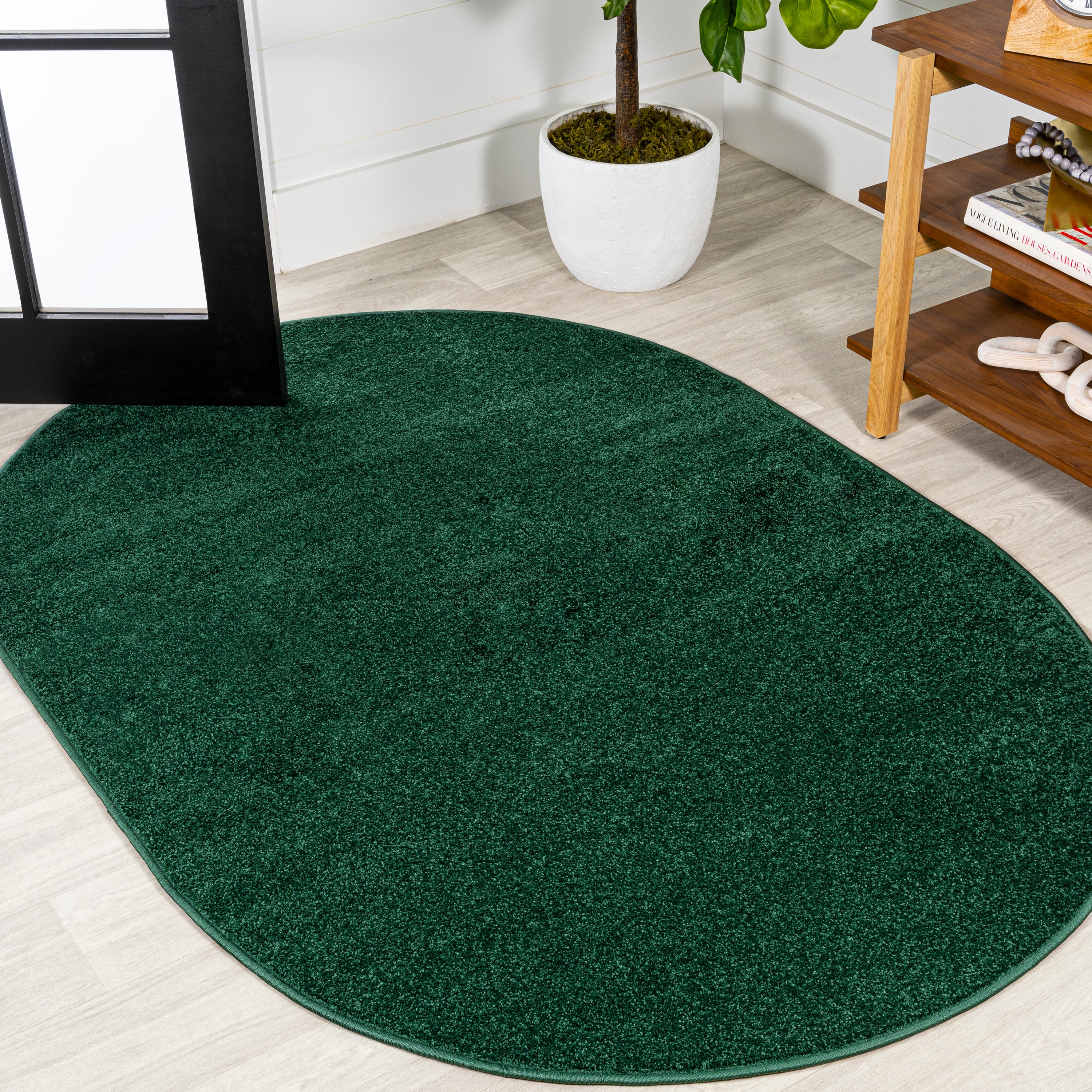 Haze Solid Low-Pile Area Rug