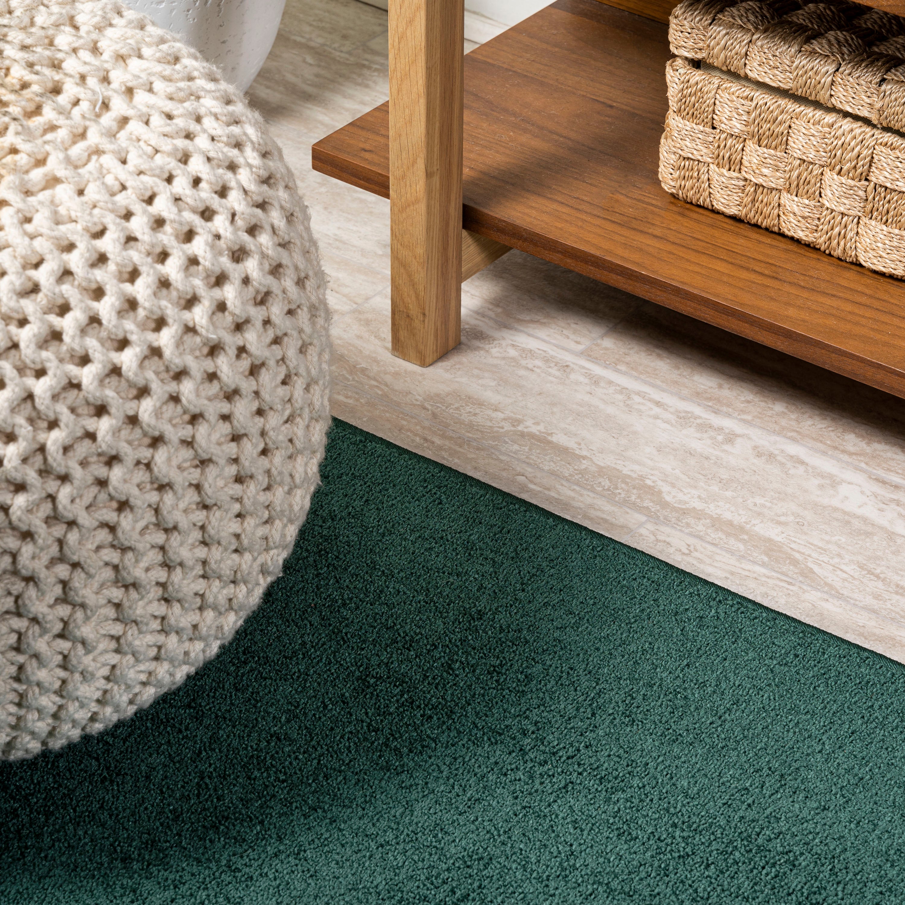 Haze Solid Low-Pile Area Rug