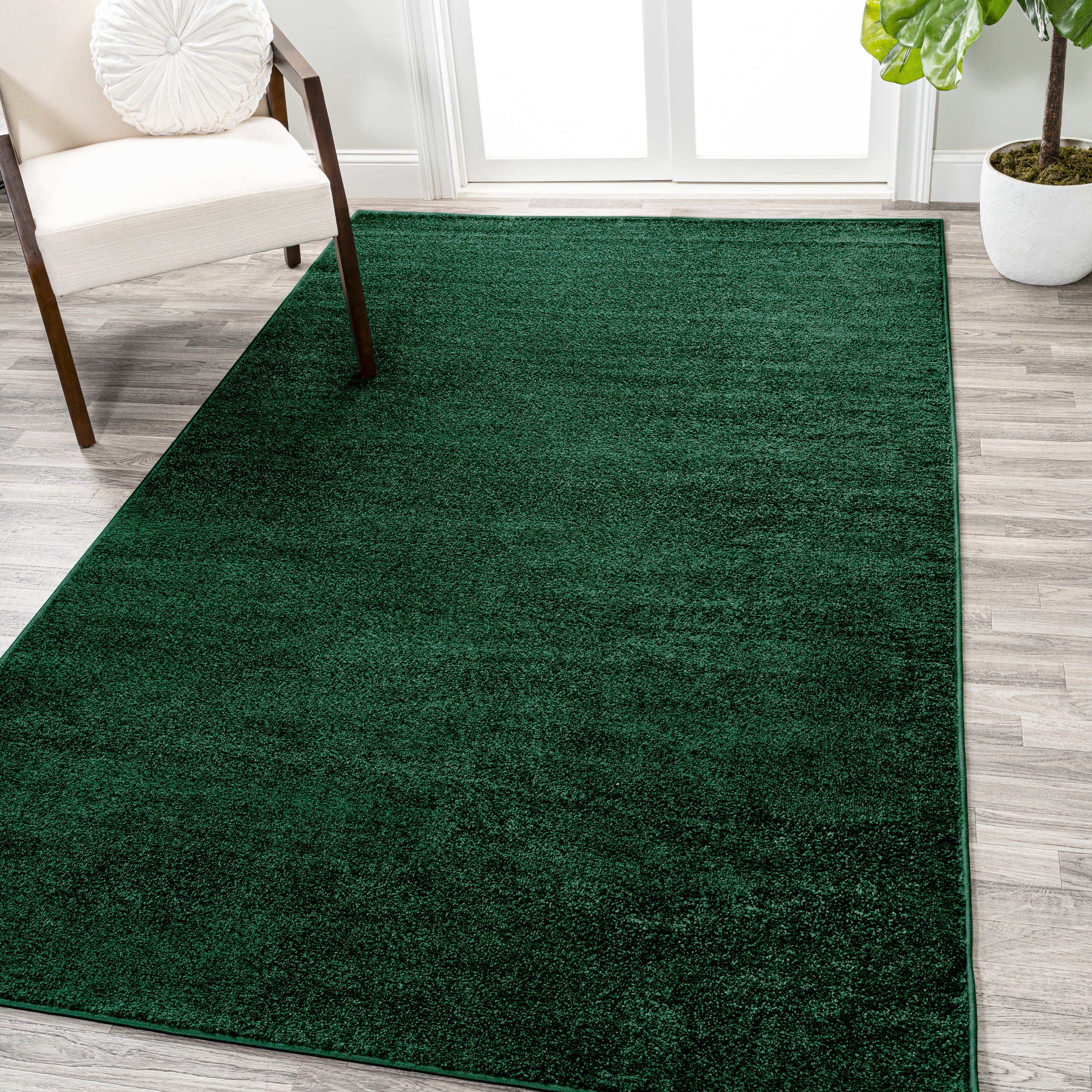 Haze Solid Low-Pile Area Rug