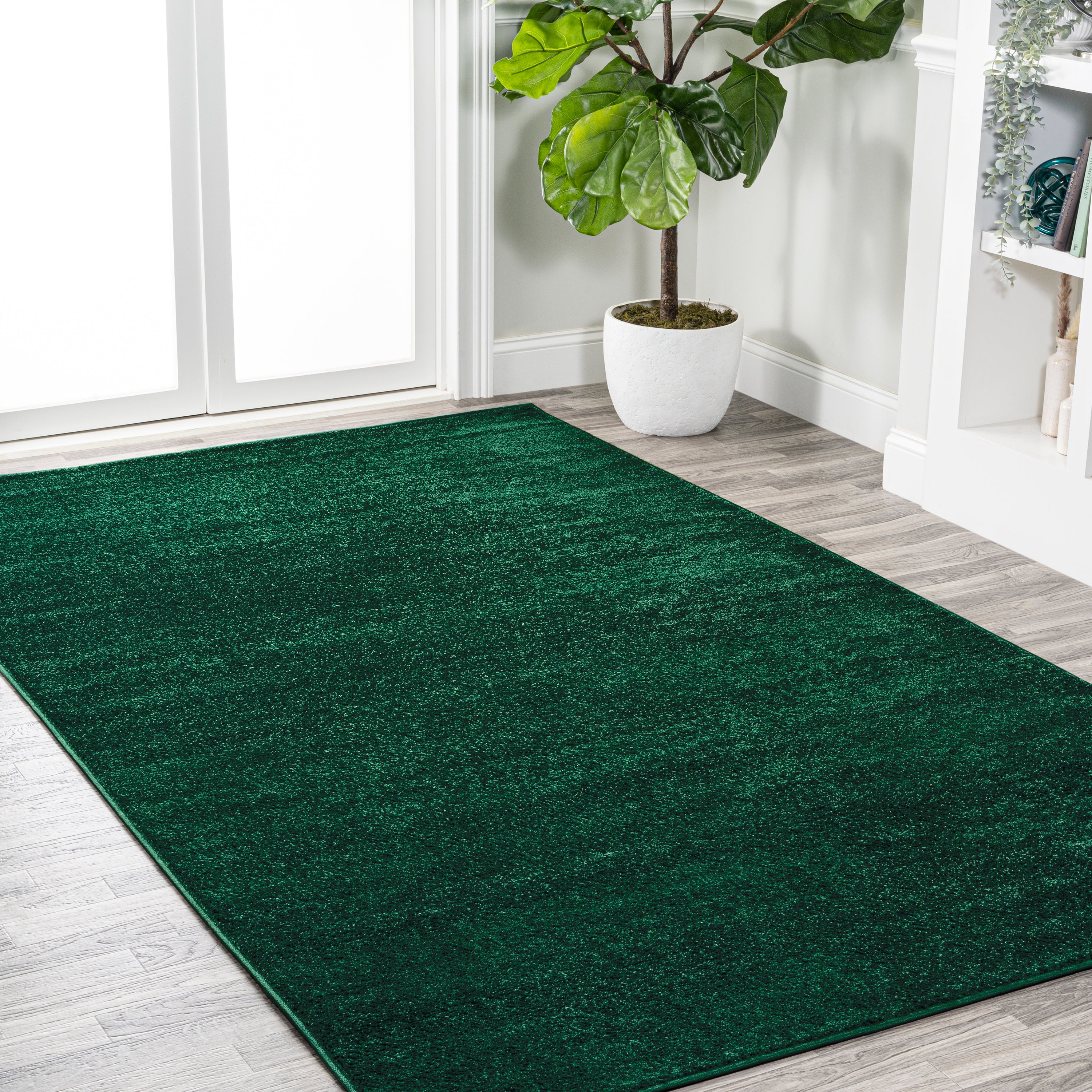 Haze Solid Low-Pile Area Rug