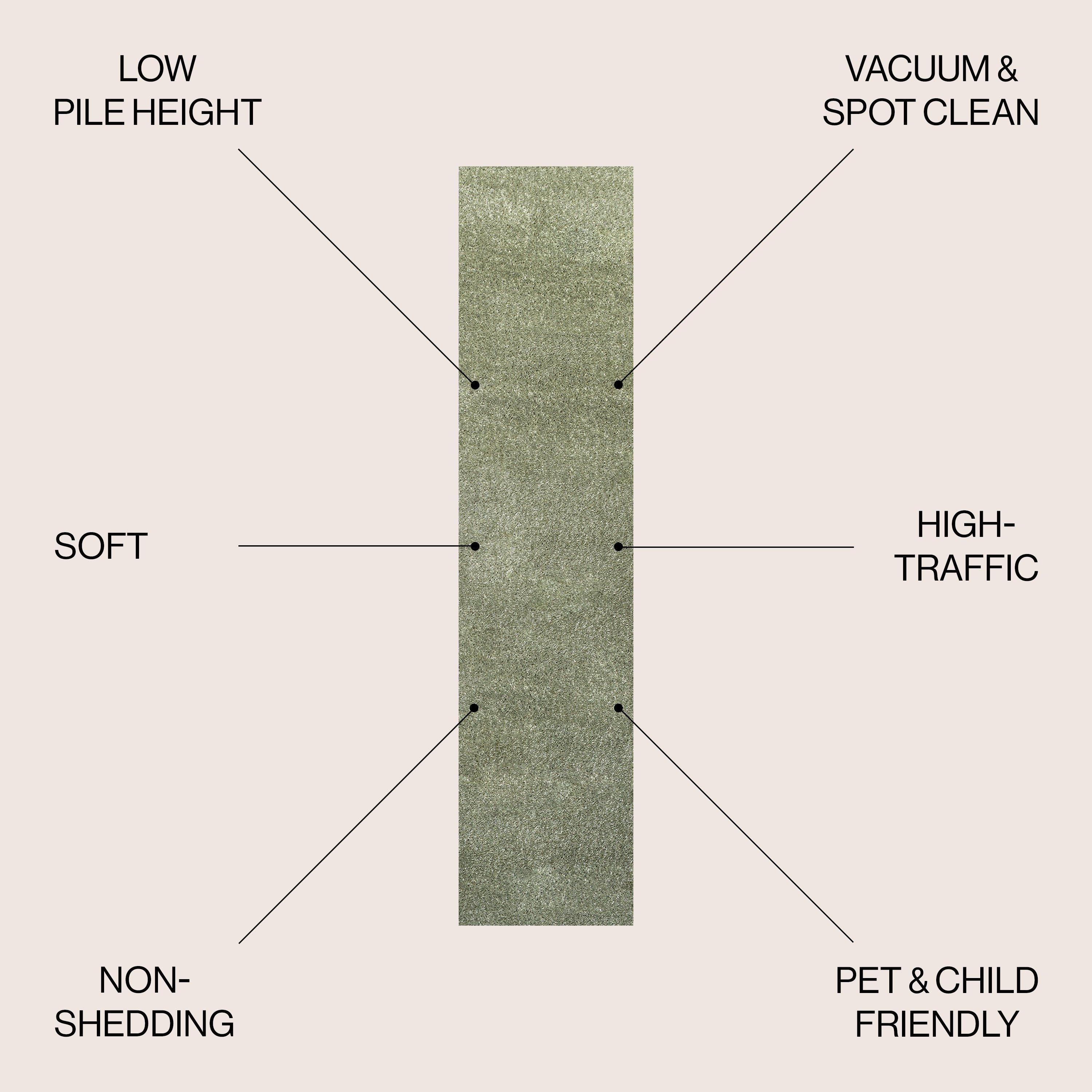 Haze Solid Low-Pile Area Rug