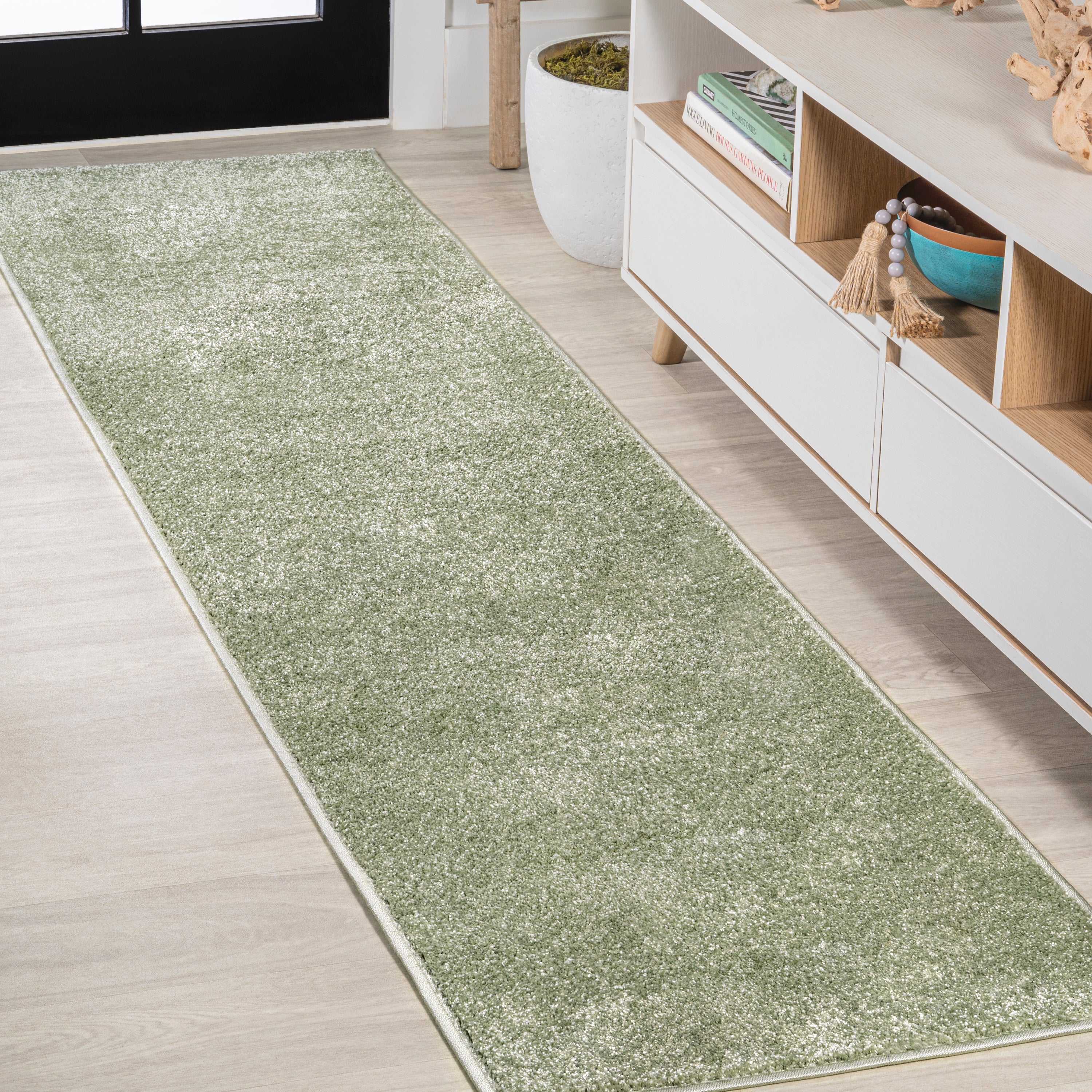 Haze Solid Low-Pile Area Rug