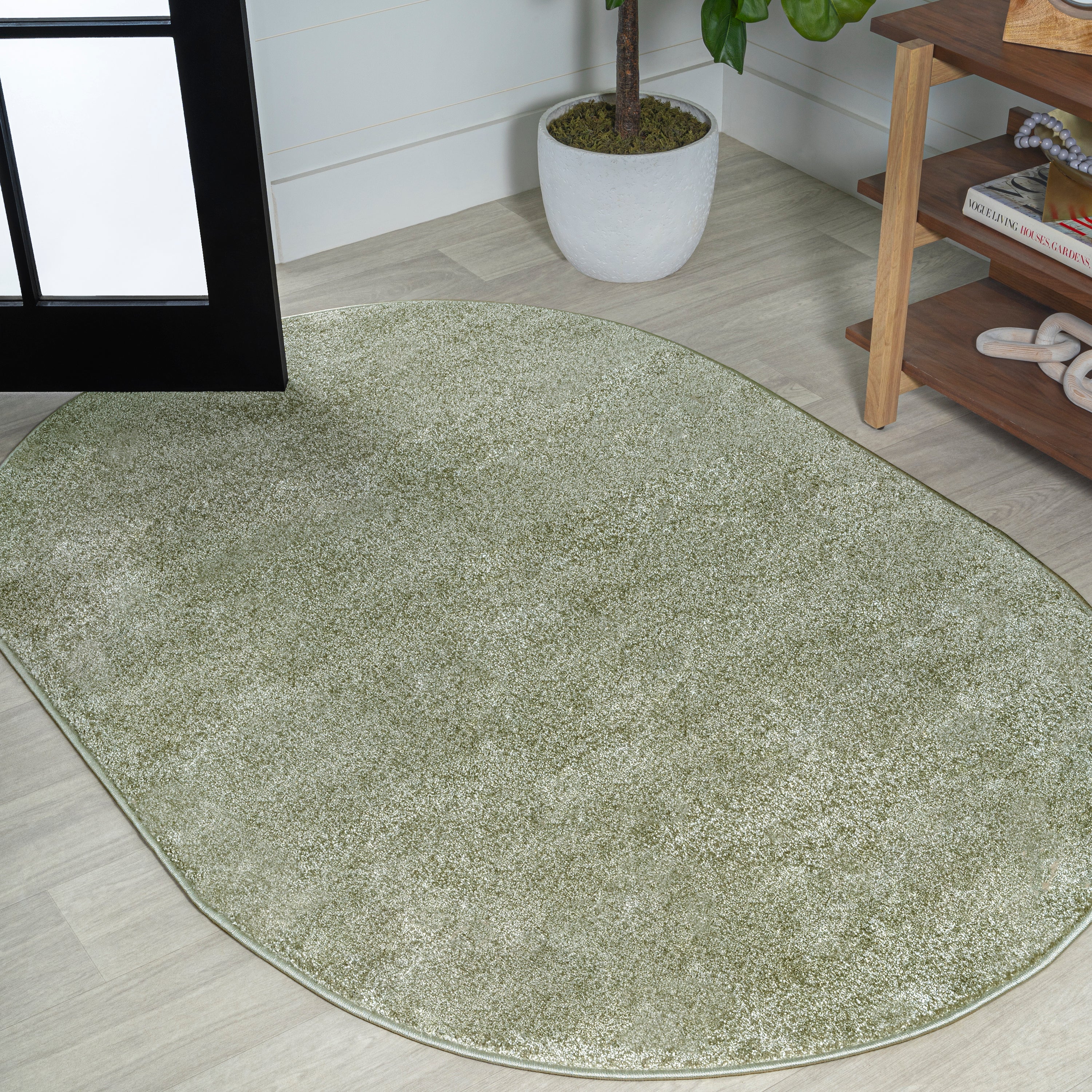 Haze Solid Low-Pile Area Rug