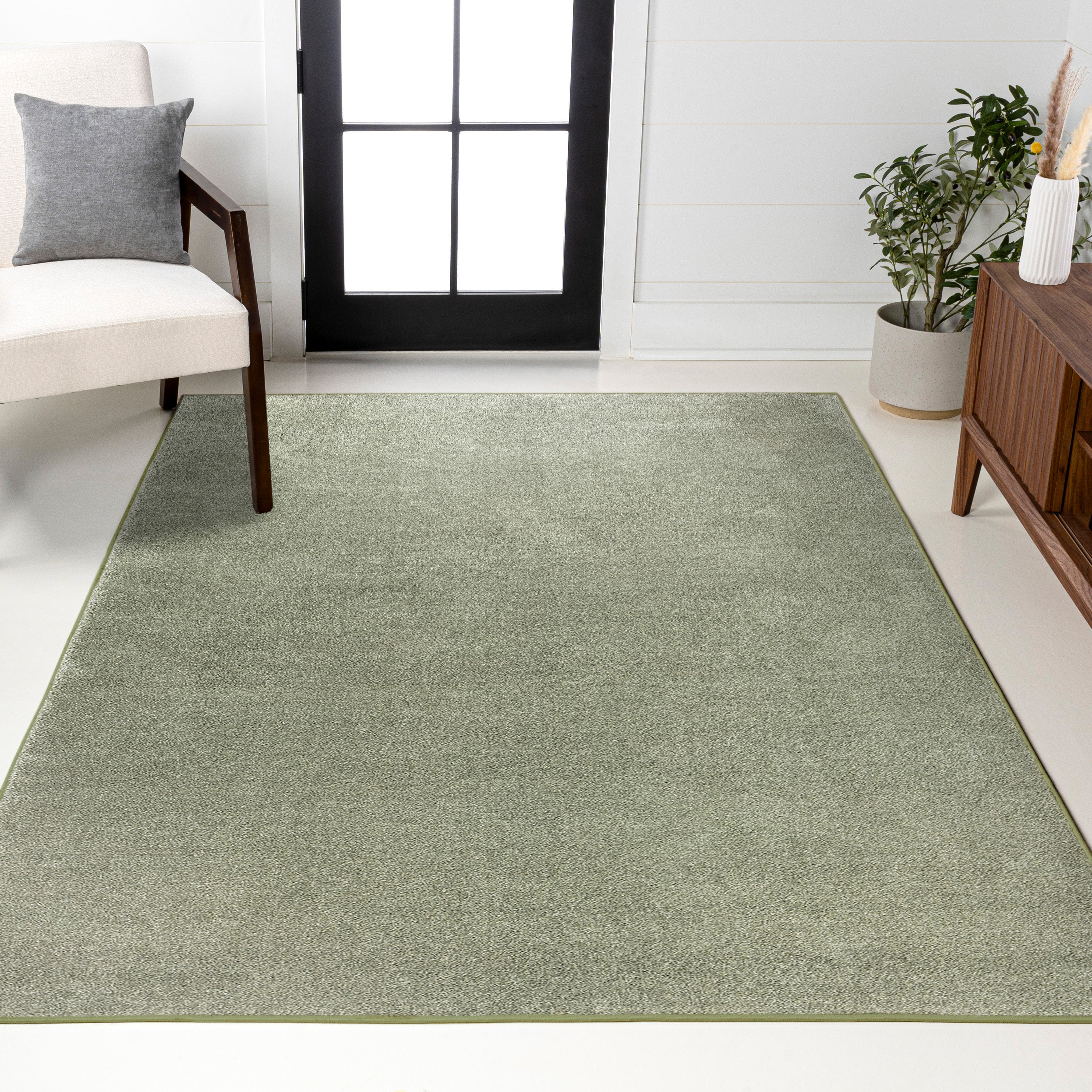 Haze Solid Low-Pile Area Rug