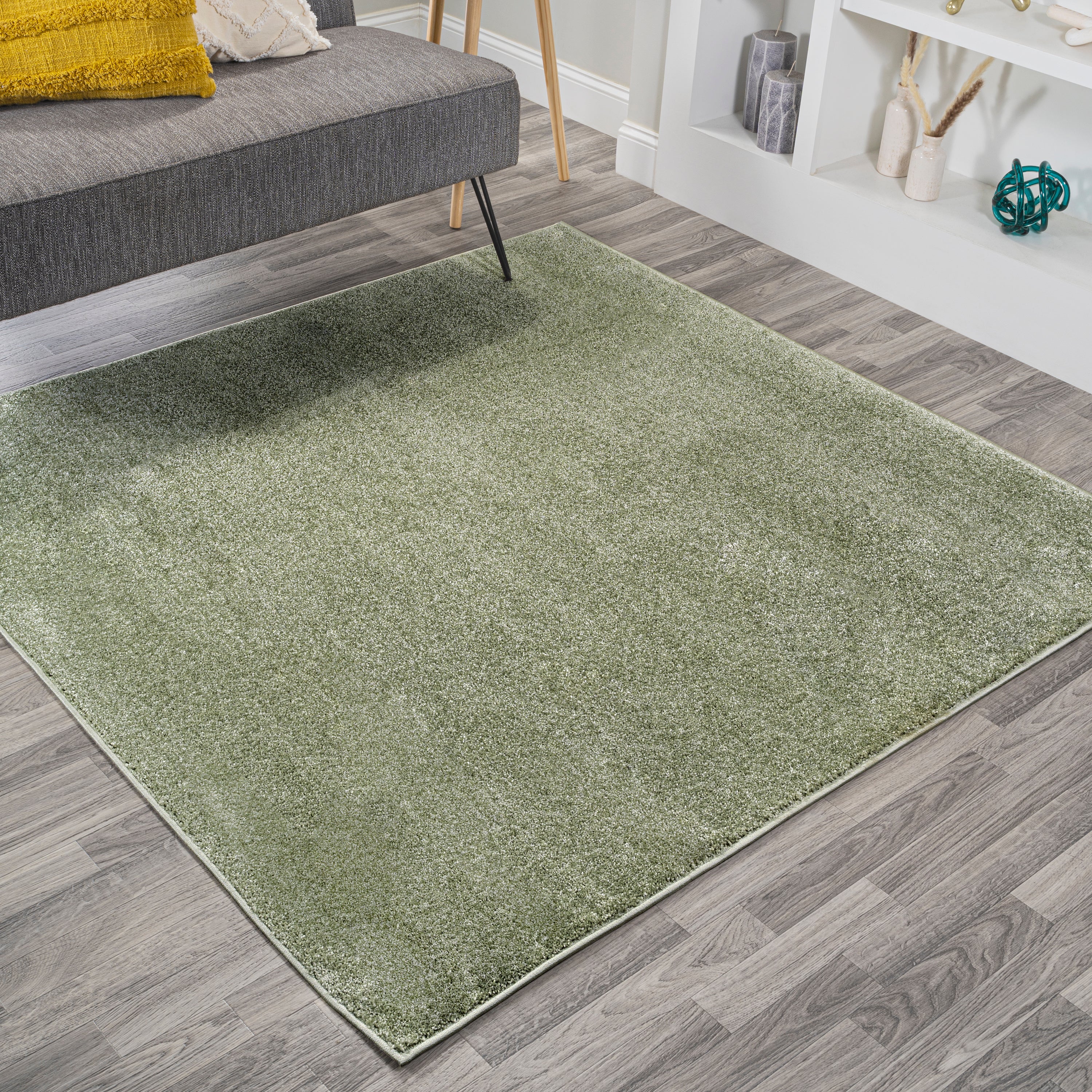 Haze Solid Low-Pile Area Rug