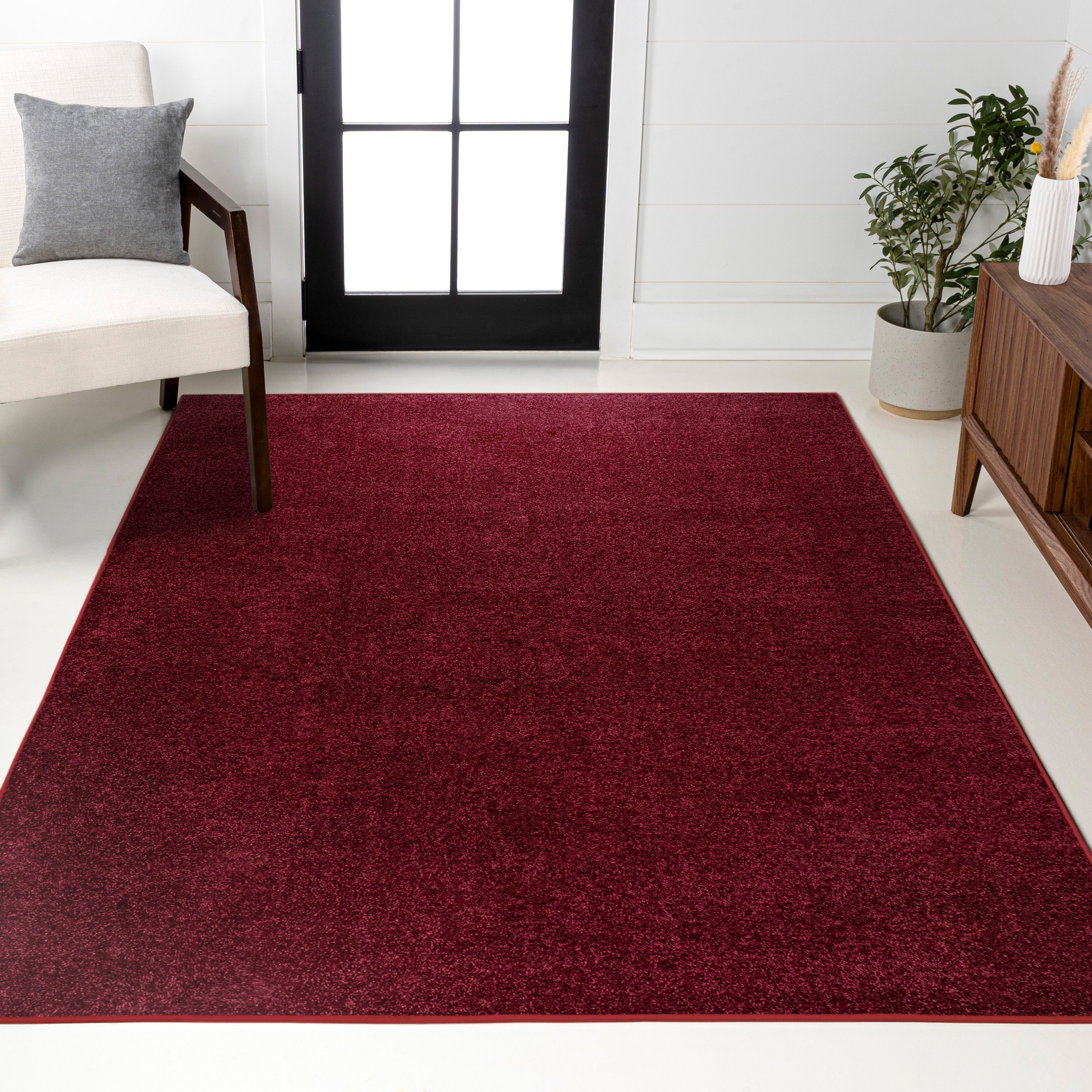 Haze Solid Low-Pile Area Rug