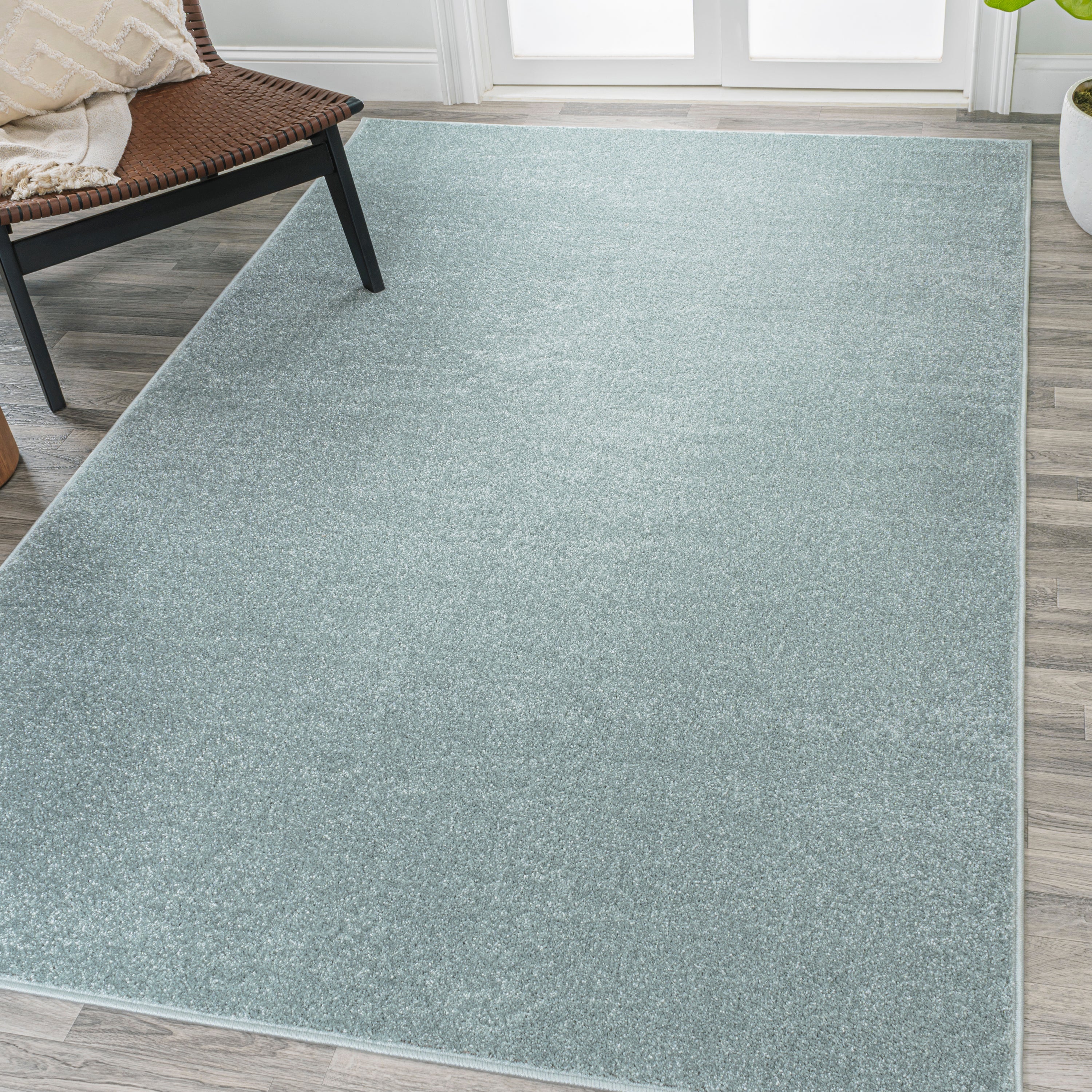 Haze Solid Low-Pile Area Rug
