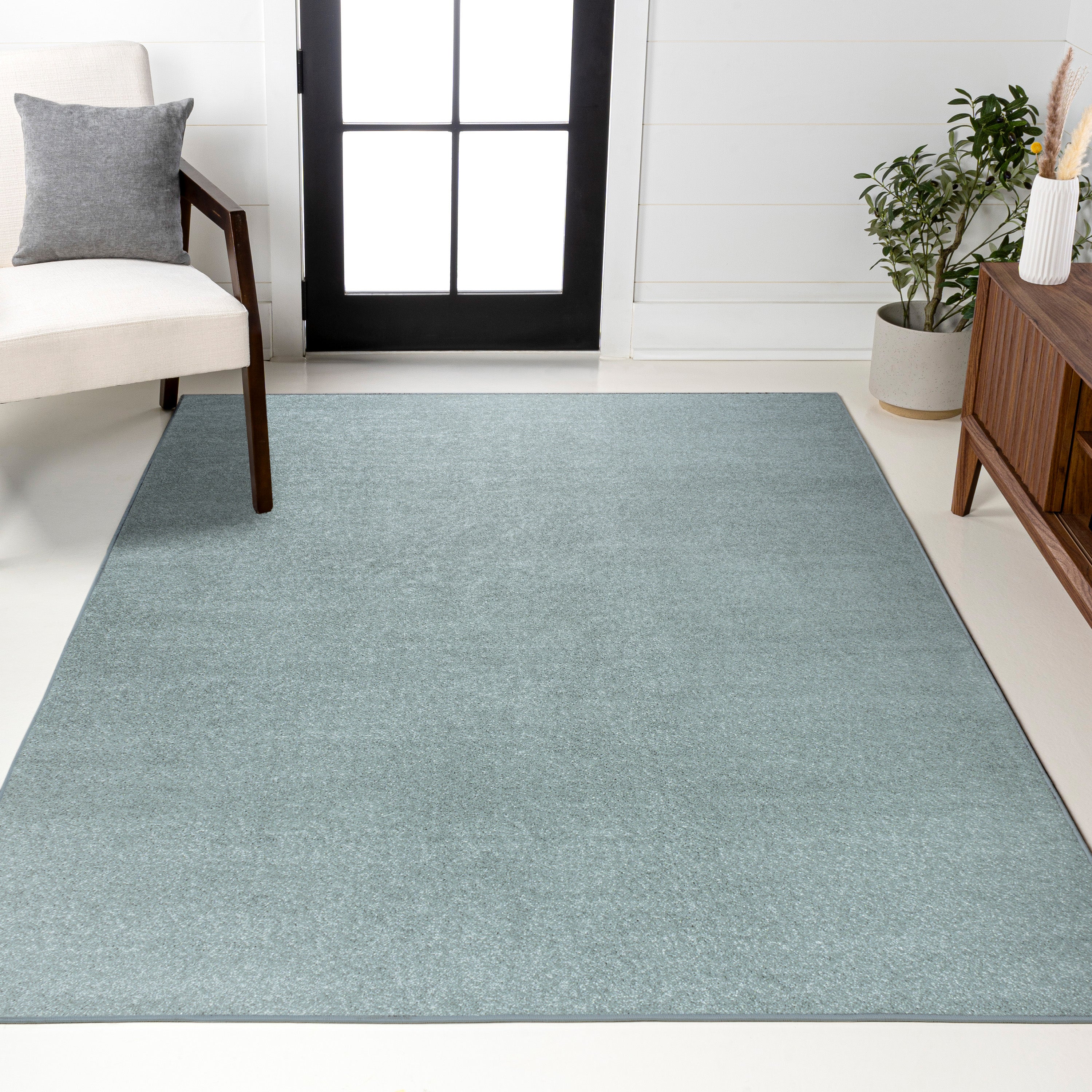 Haze Solid Low-Pile Area Rug