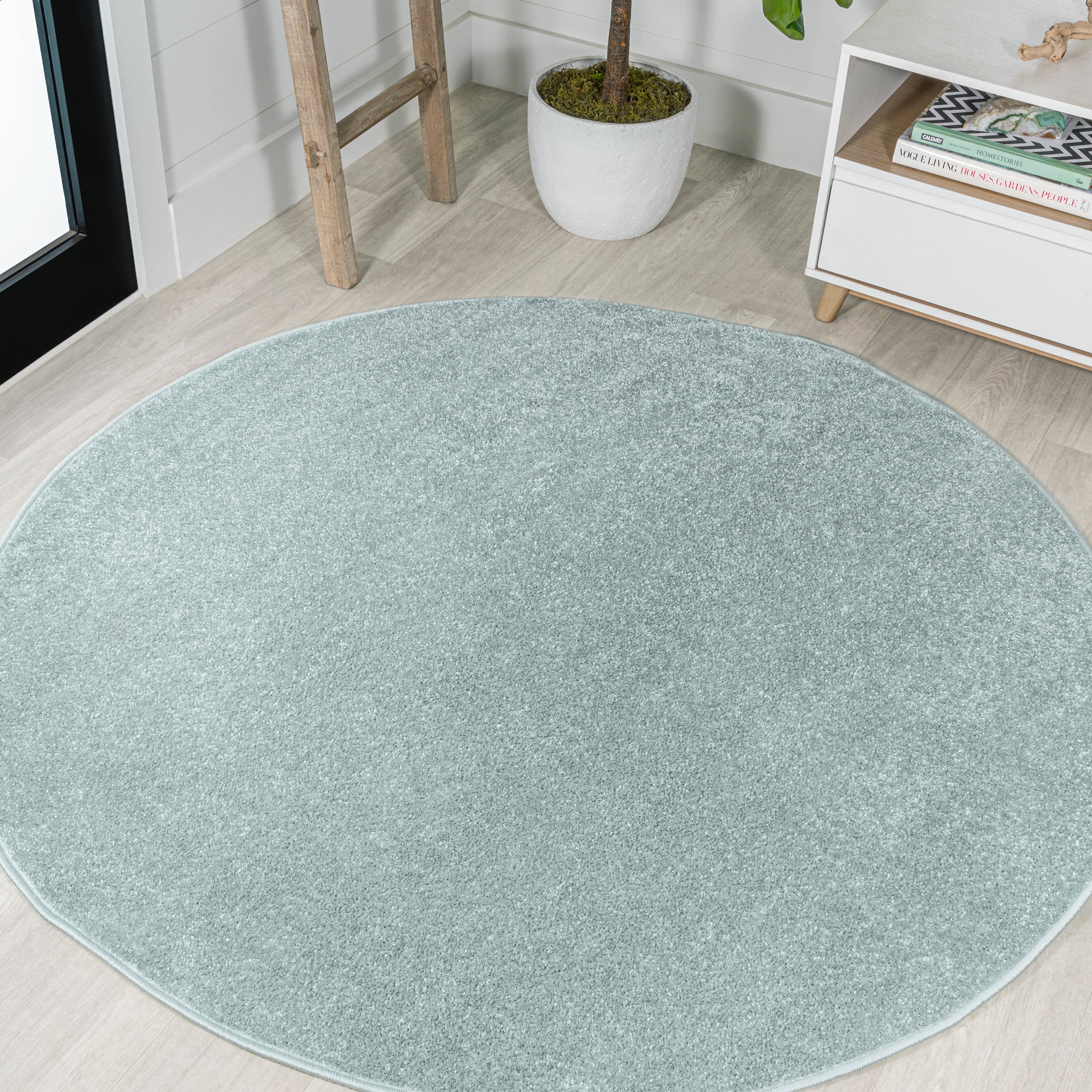 Haze Solid Low-Pile Area Rug