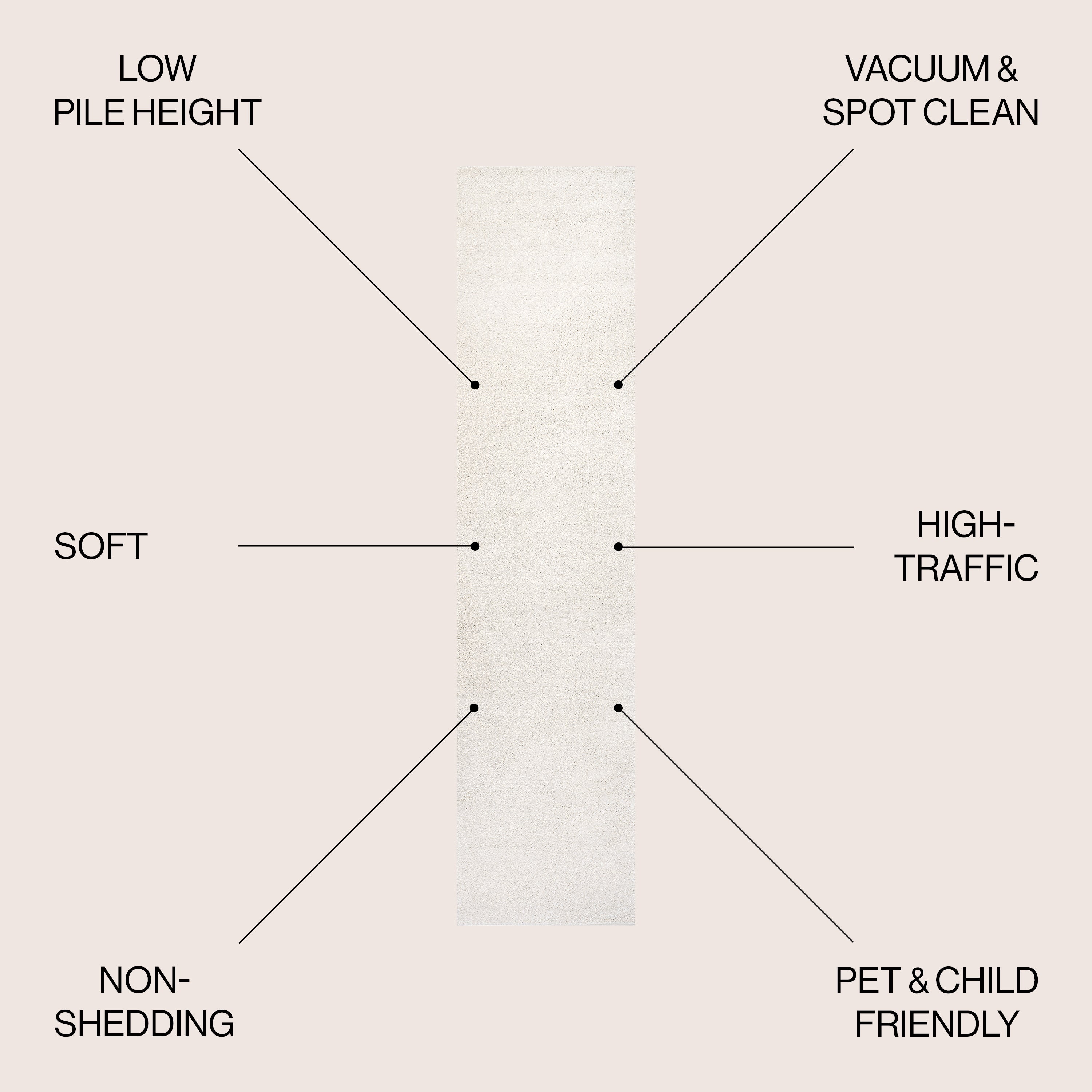 Haze Solid Low-Pile Area Rug