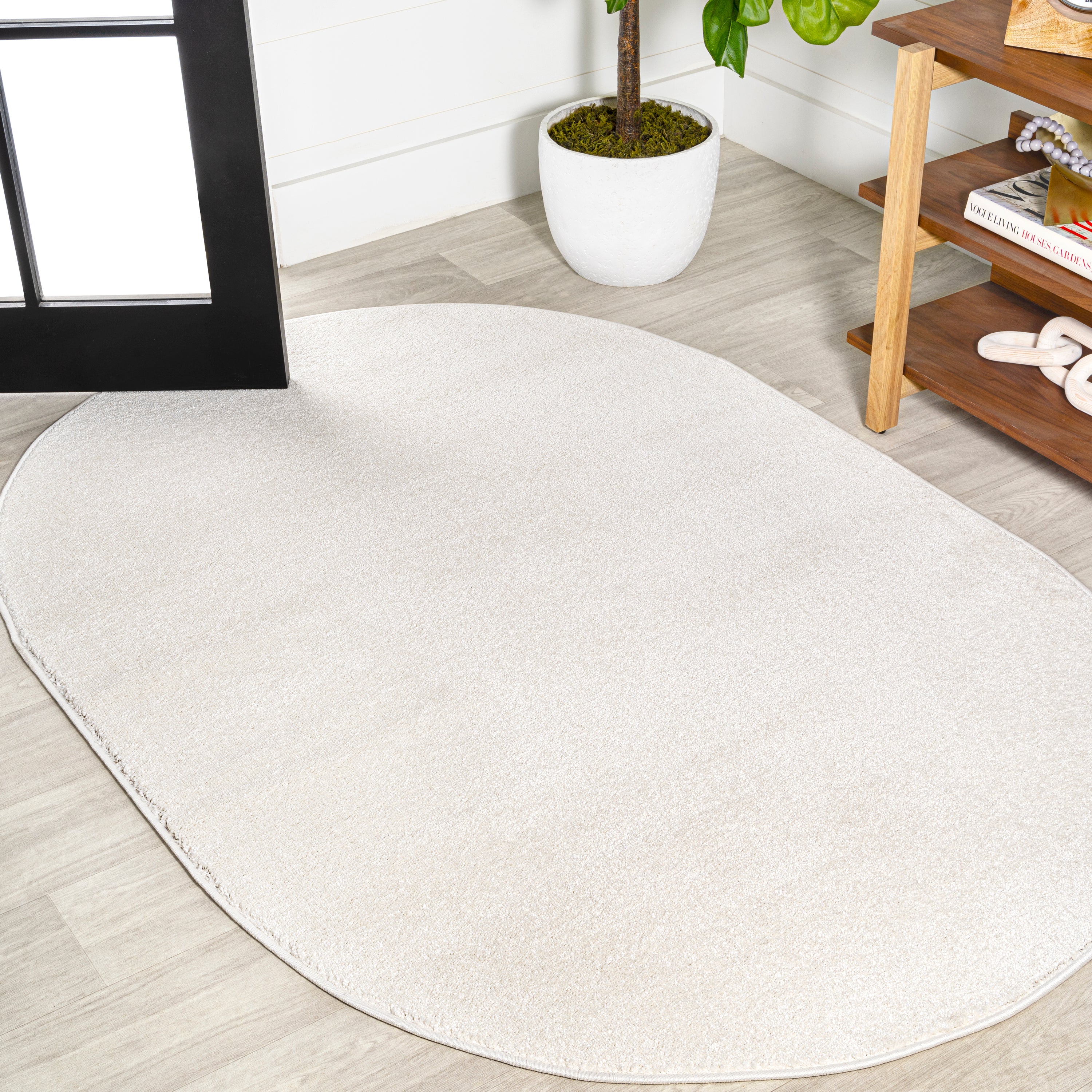 Haze Solid Low-Pile Area Rug