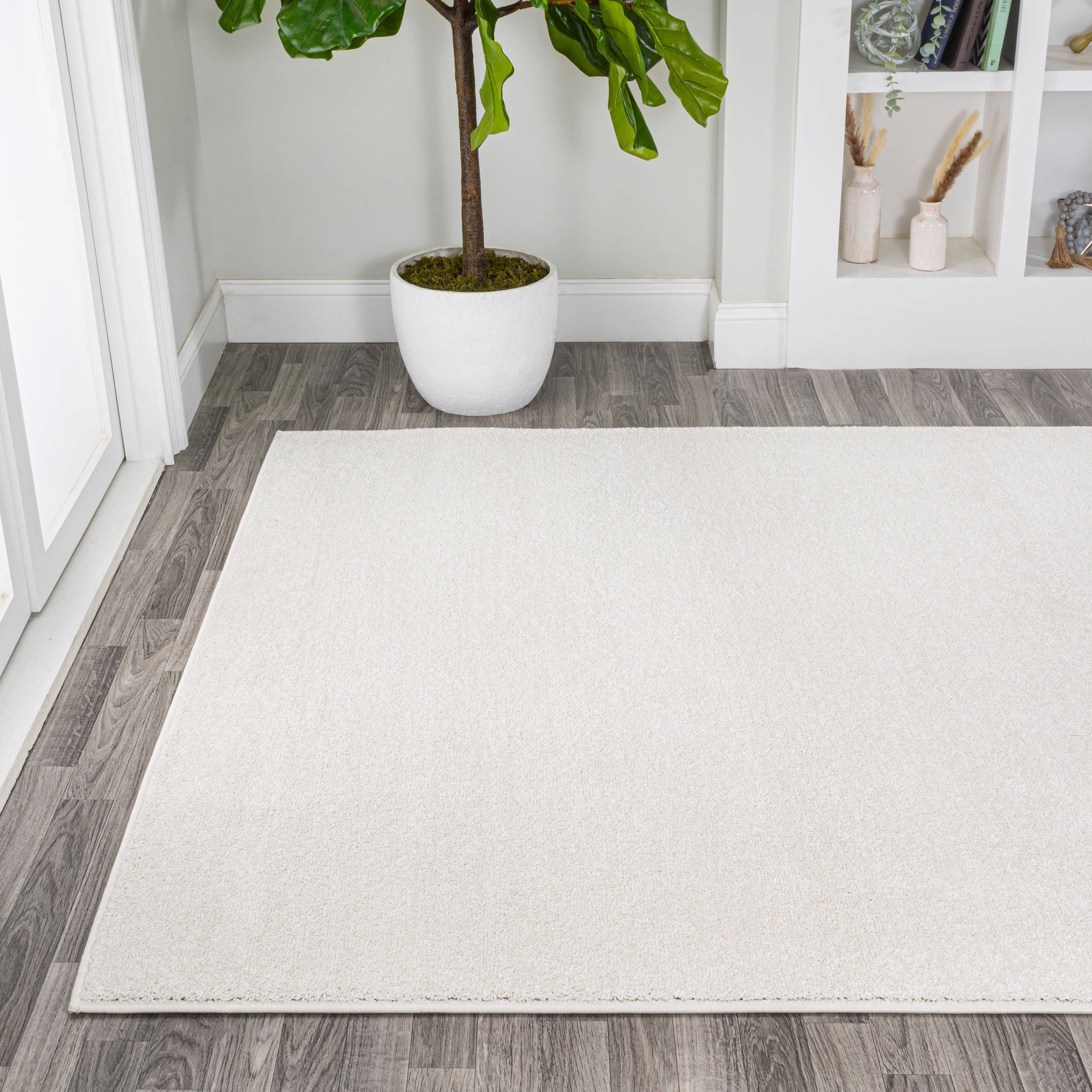 Haze Solid Low-Pile Area Rug