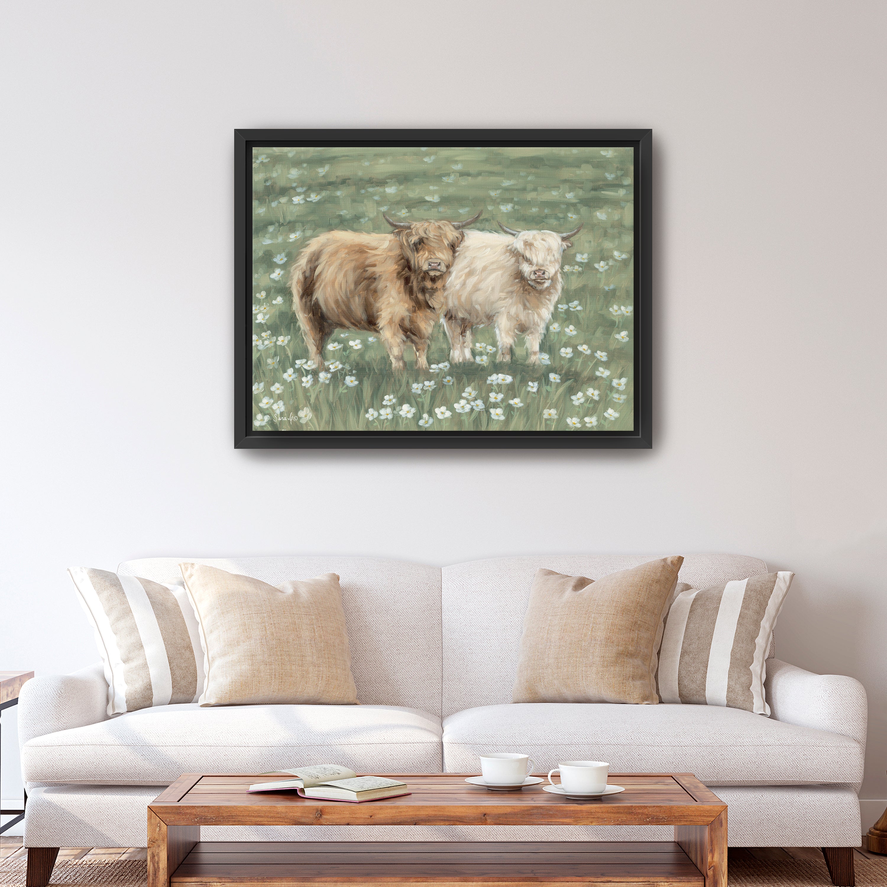 Annye and Lola Canvas Giclee