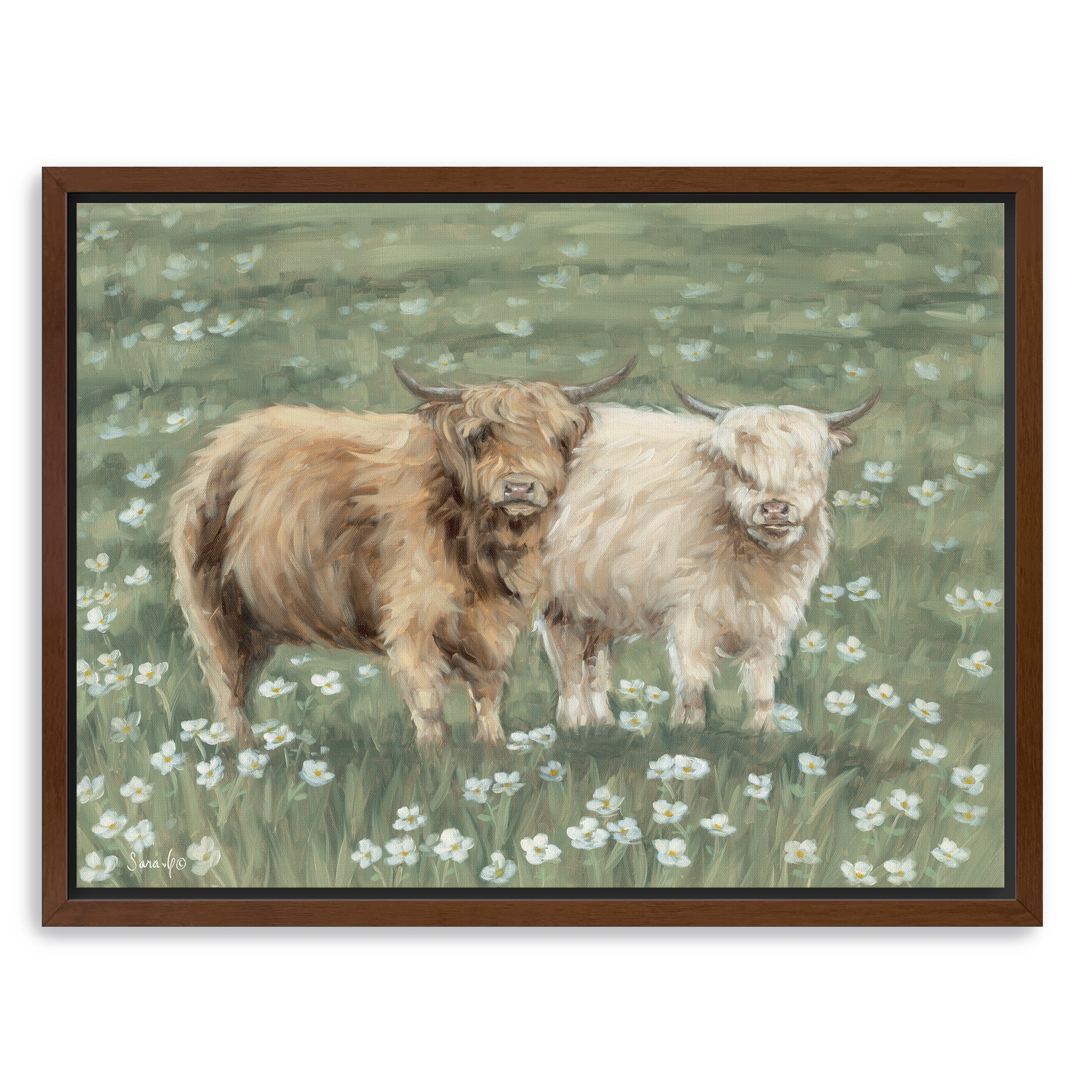 Annye and Lola Canvas Giclee