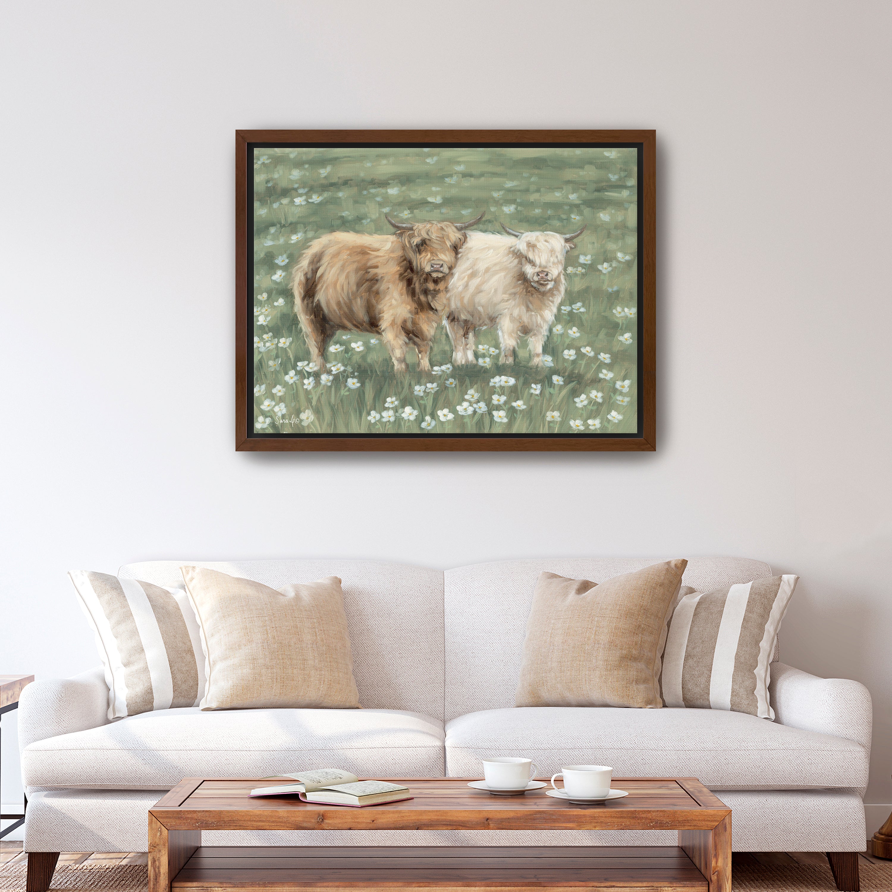Annye and Lola Canvas Giclee